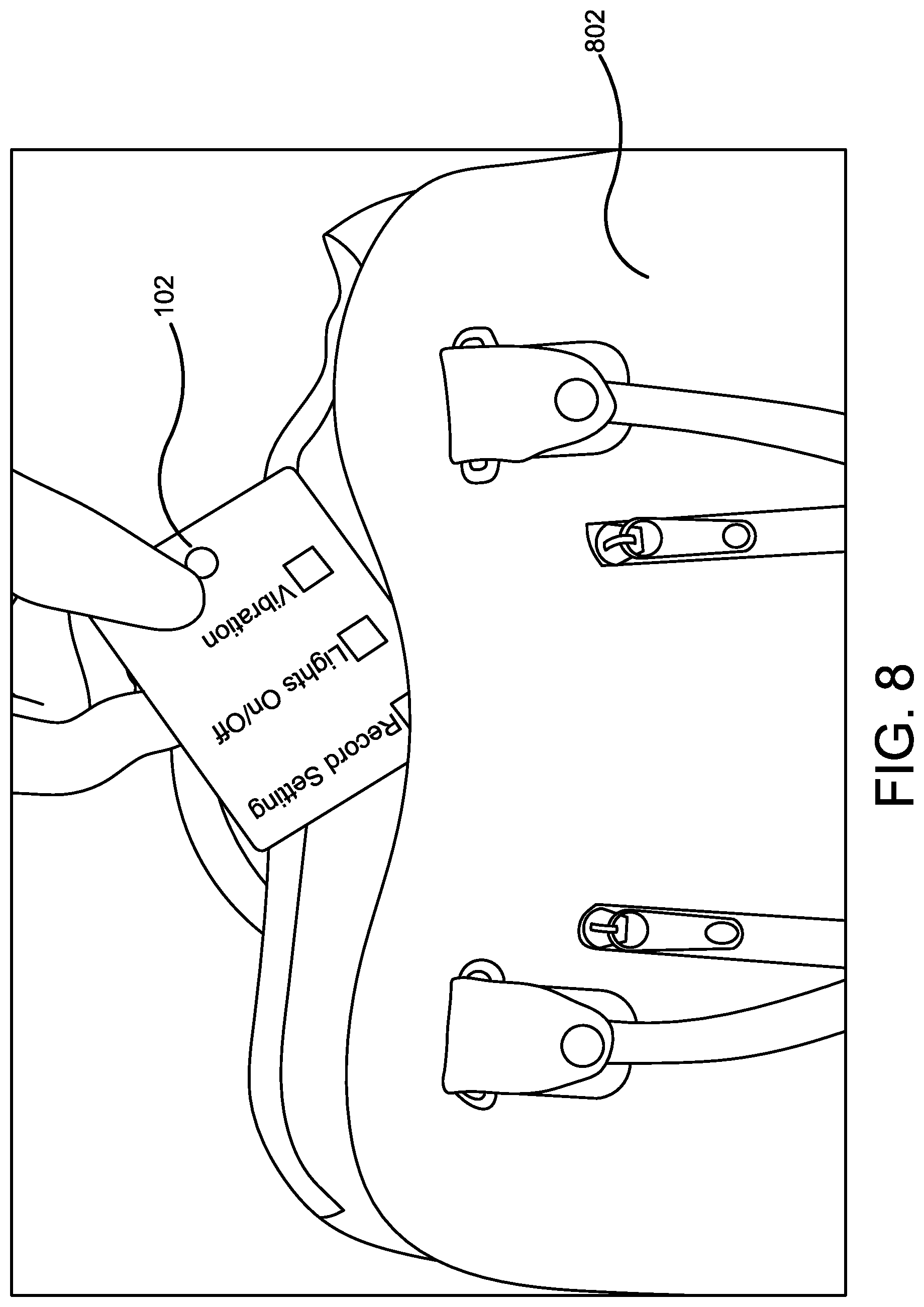 Patent US11772549 Figure 8 – Remote-control device and method for locating a parked vehicle