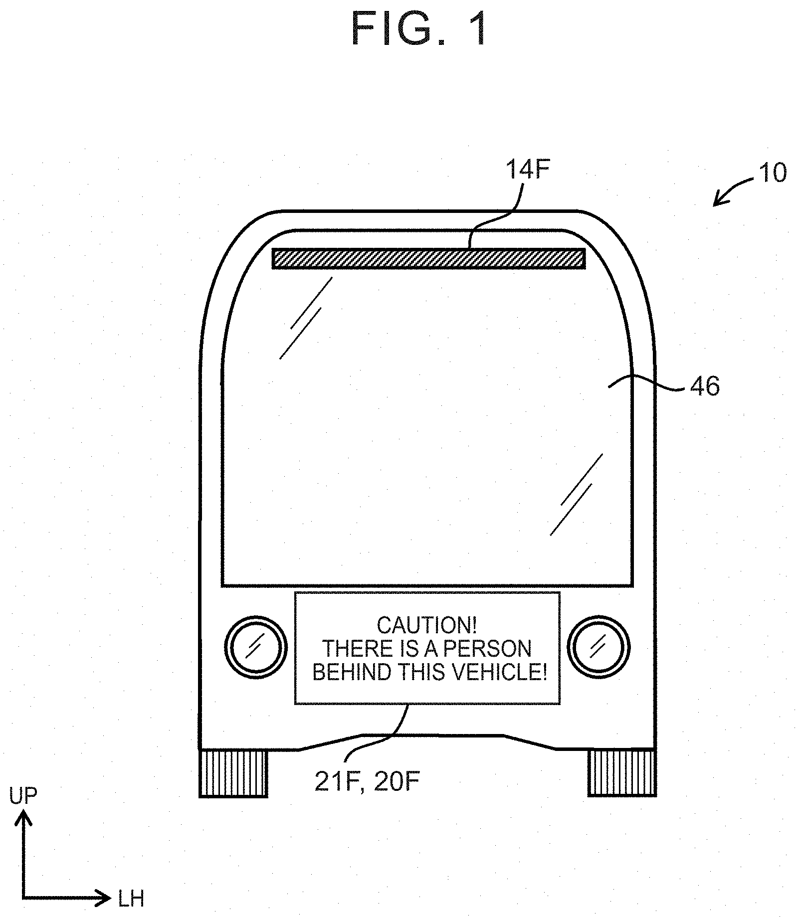 Patent US11772550 — Display system of vehicle — Figure 1
