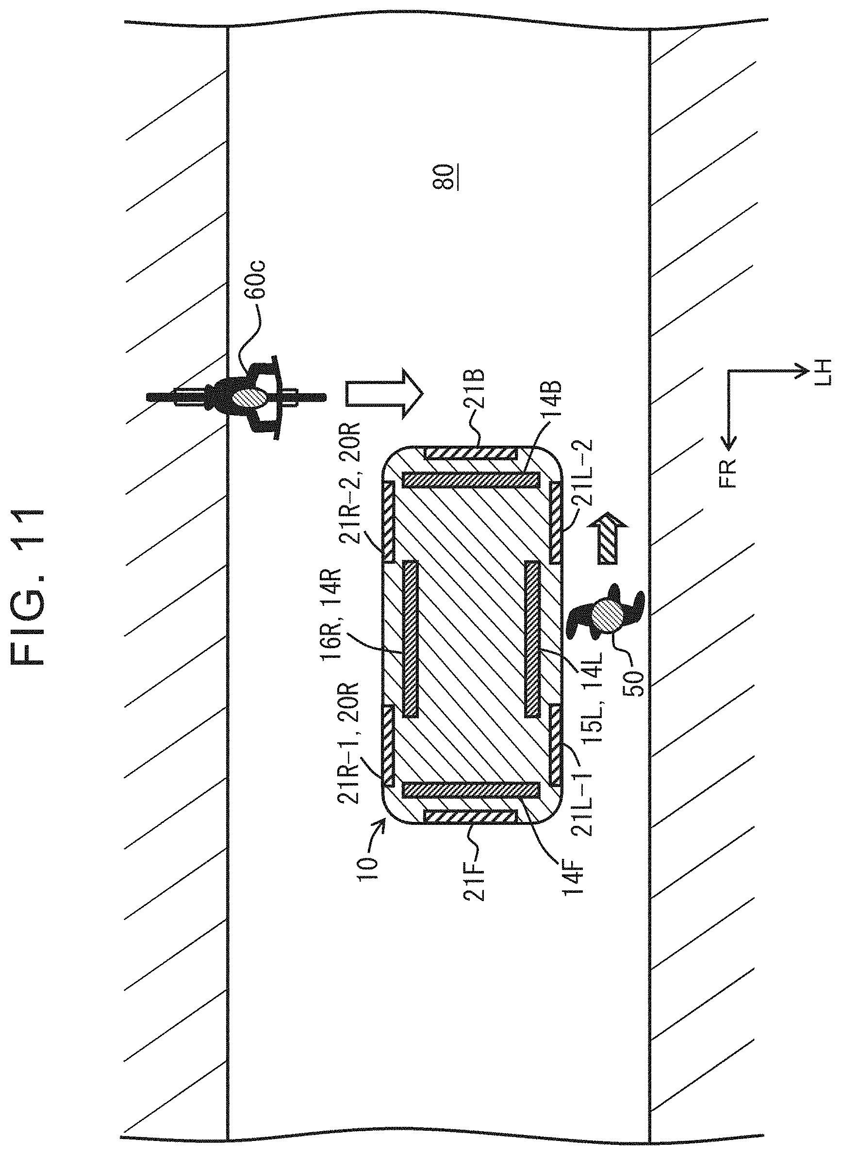 Patent US11772550 Figure 11 – Display system of vehicle