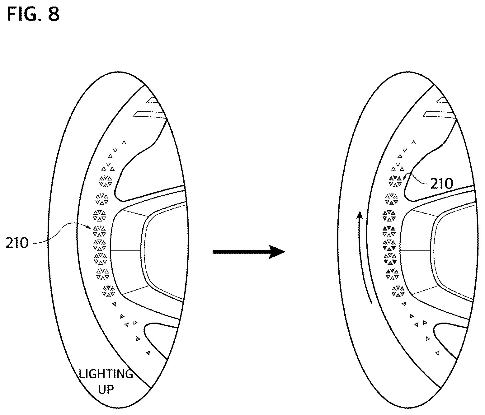 Patent US11772553 Figure 8 – Steering wheel