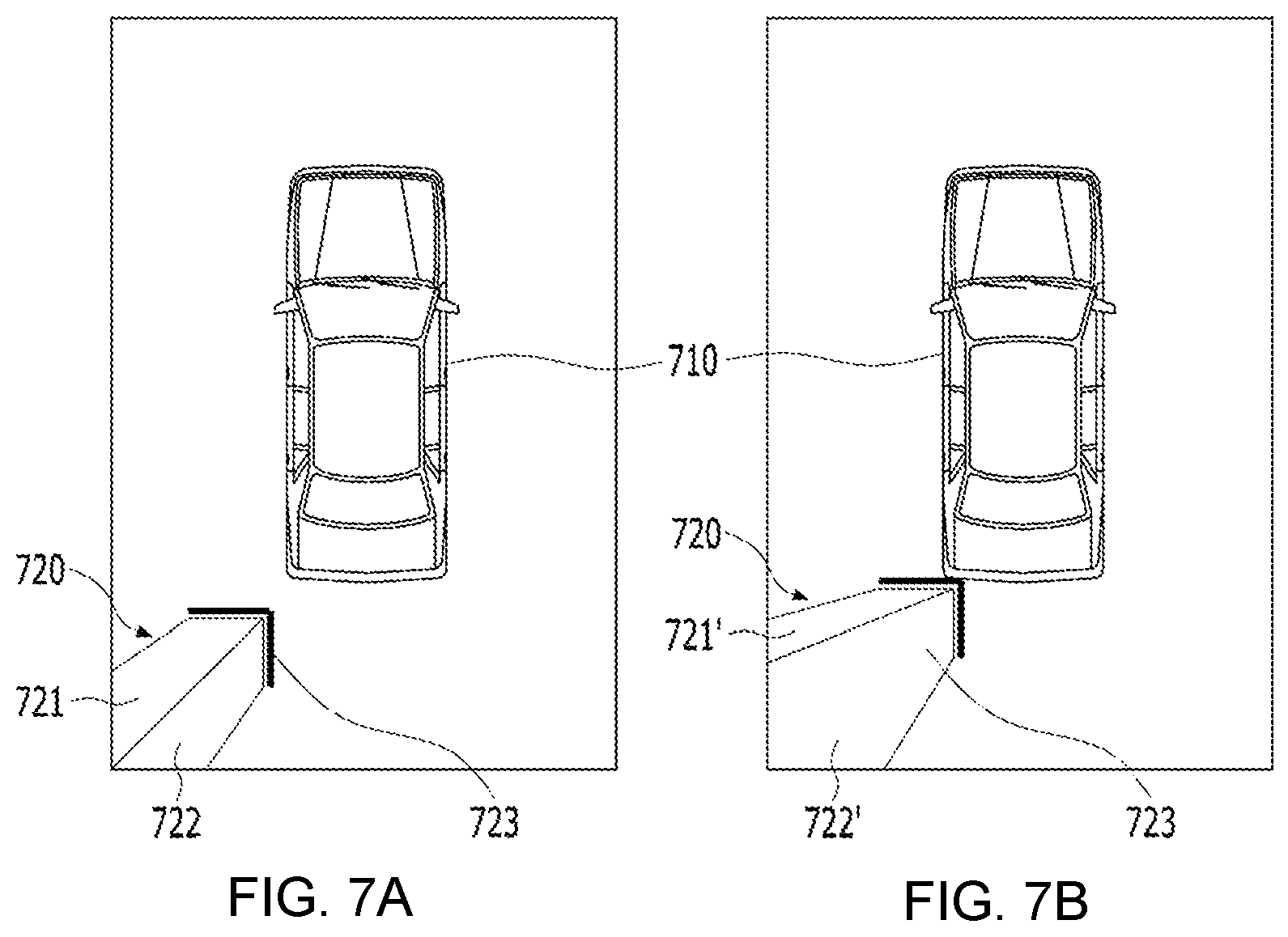 Patent US11772555 Figure 7 – Vehicle and method of providing surrounding information thereof