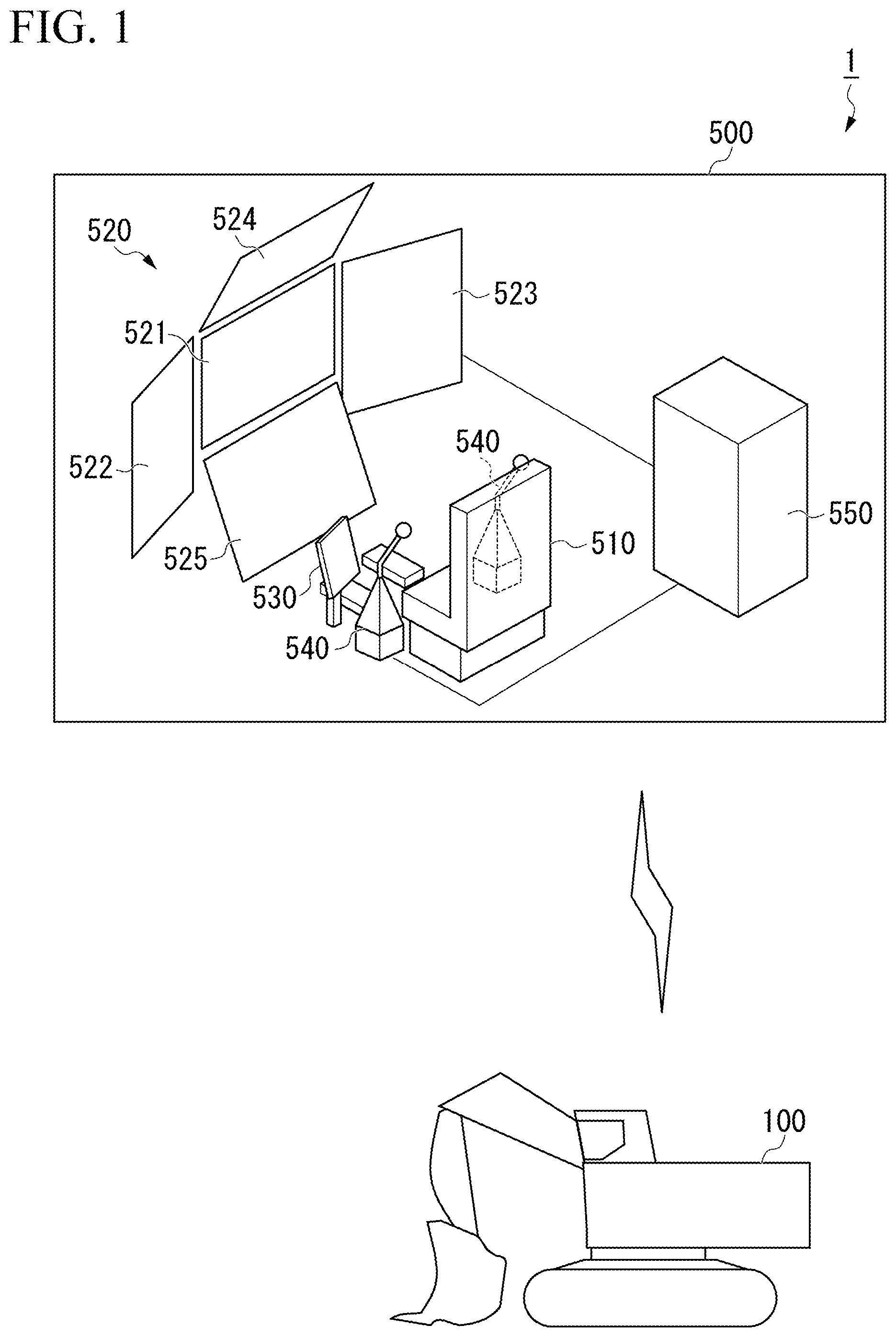 Patent US11772556 Figure 1 – Display control system and display control method