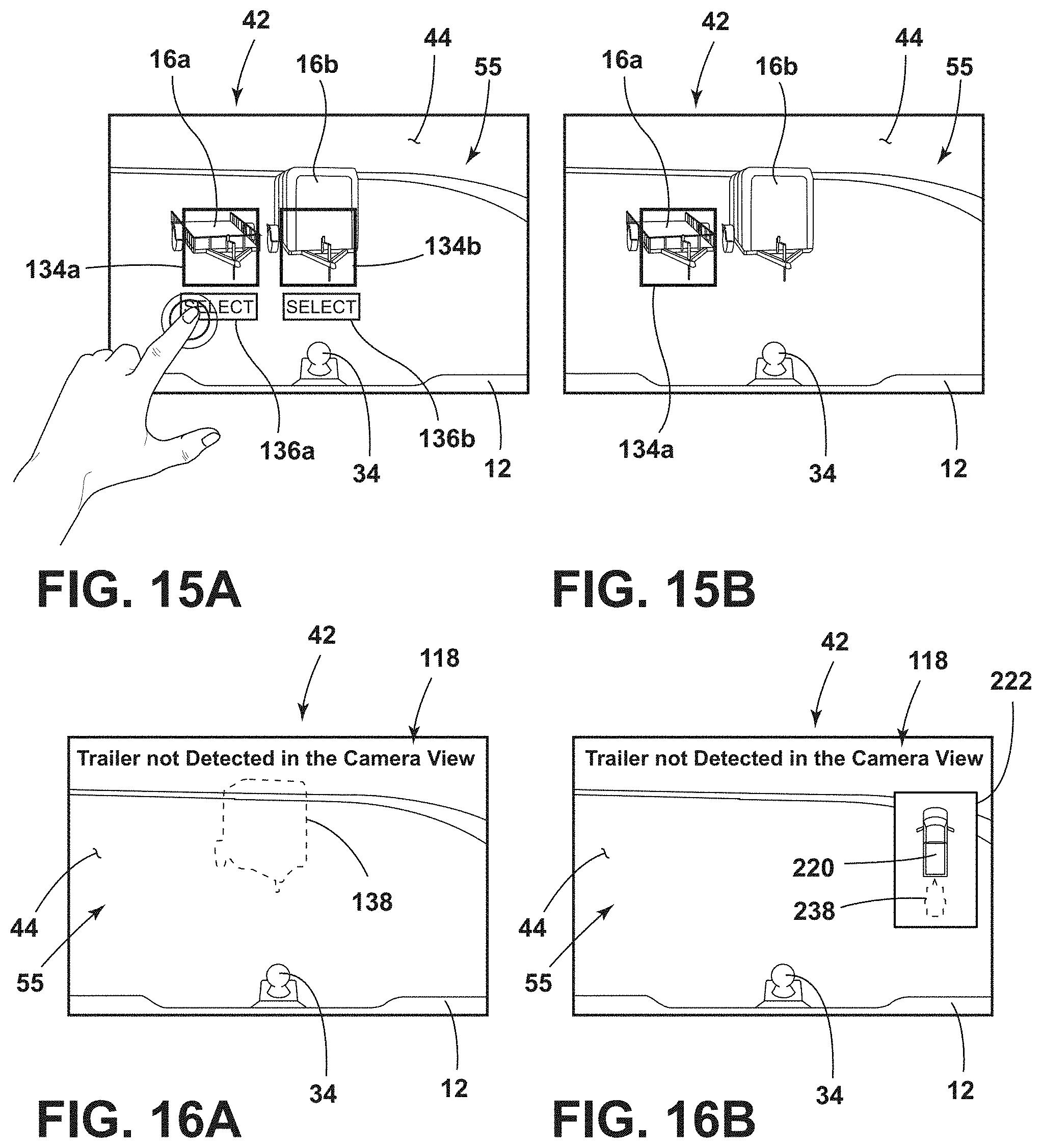 Patent US11772557 Figure 13 – Guided coaching for vehicle positioning to operate an automated hitching feature