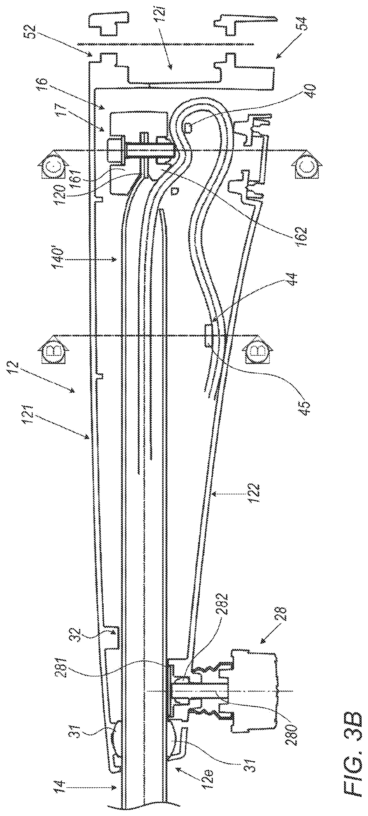 Patent US11772558 Figure 3 – Support for connecting a rear-view mirror to a corresponding vehicle
