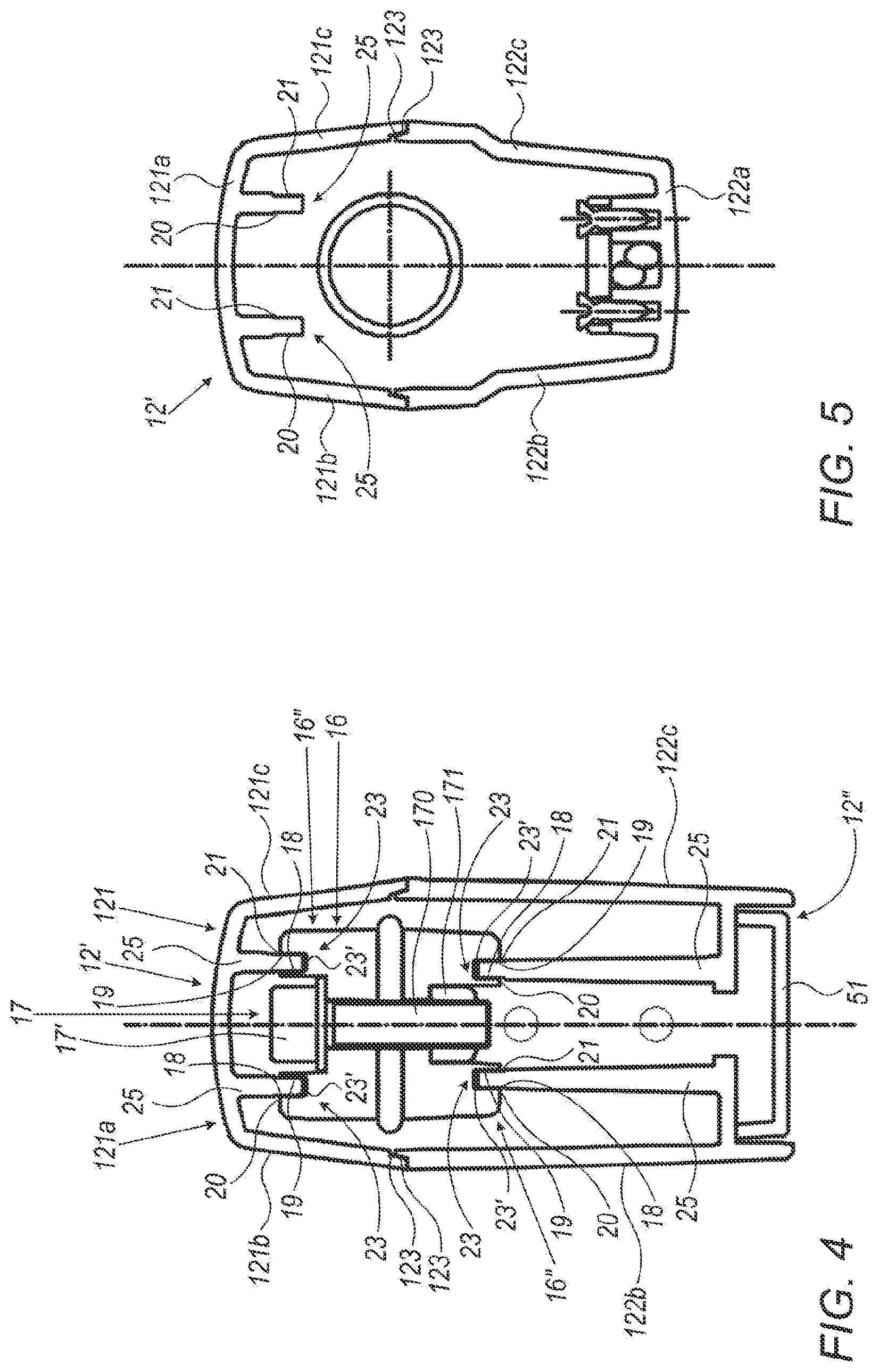Patent US11772558 Figure 4 – Support for connecting a rear-view mirror to a corresponding vehicle