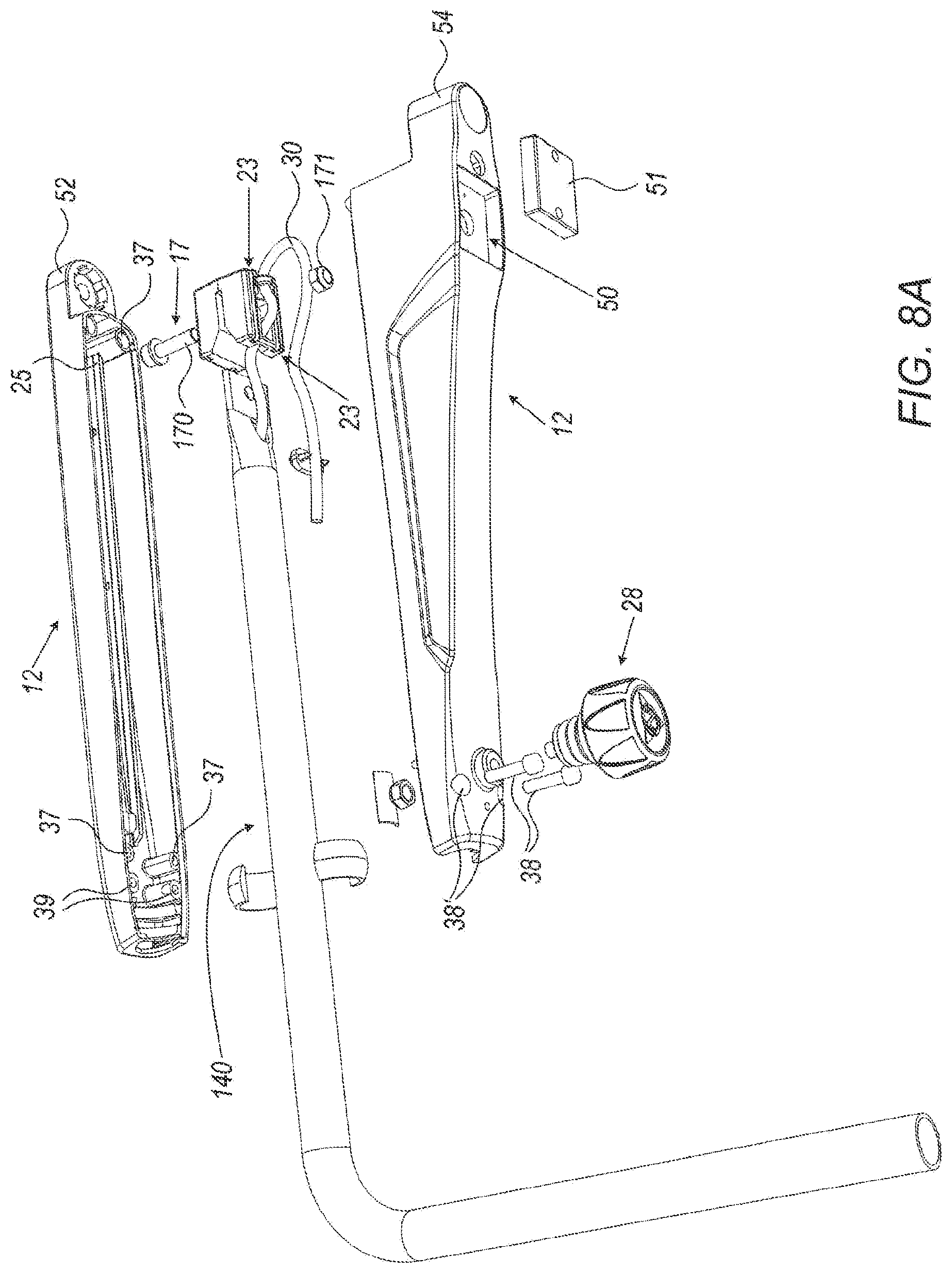 Patent US11772558 Figure 8 – Support for connecting a rear-view mirror to a corresponding vehicle