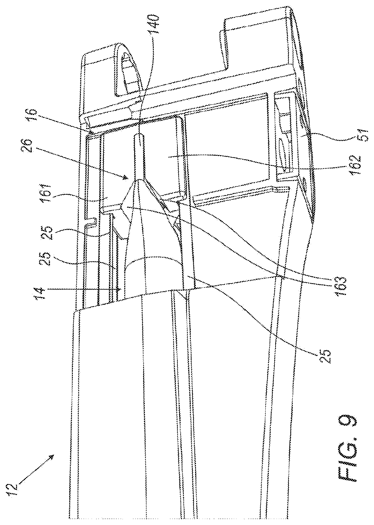 Patent US11772558 Figure 10 – Support for connecting a rear-view mirror to a corresponding vehicle