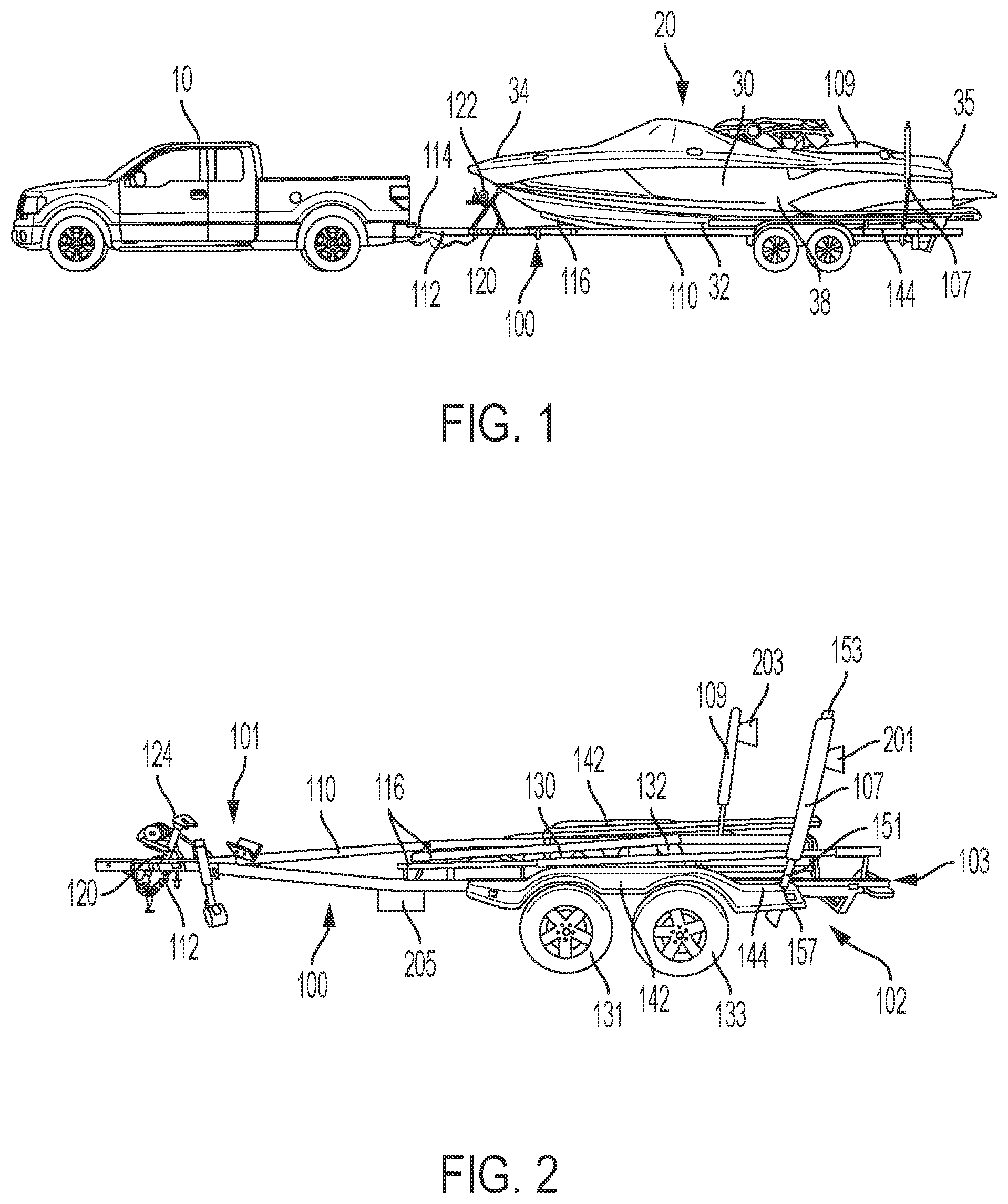 Patent US11772560 Figure 1 – Trailer back-up system