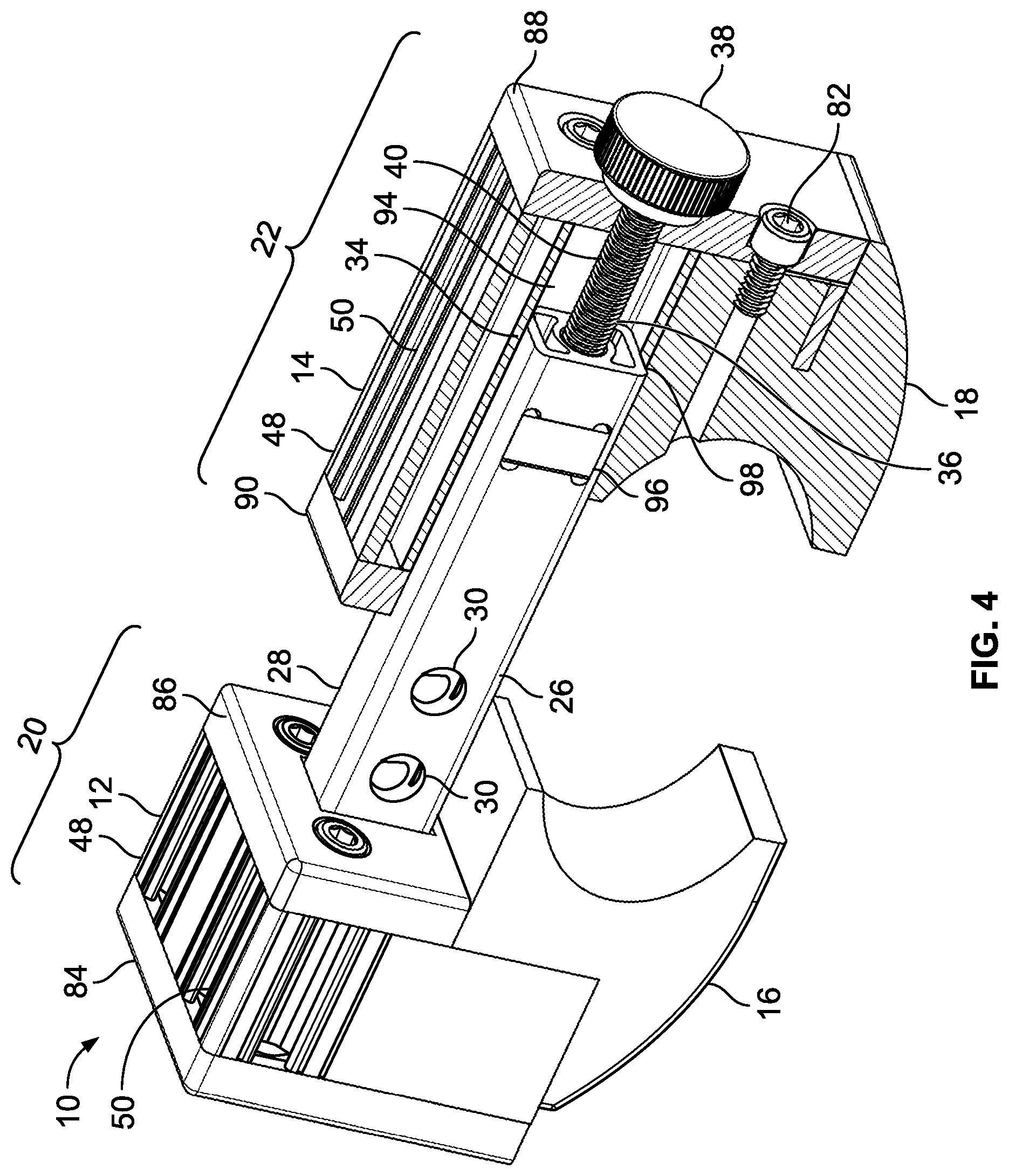 Patent US11772567 Figure 3 – Vehicle roof rack accessory clamp
