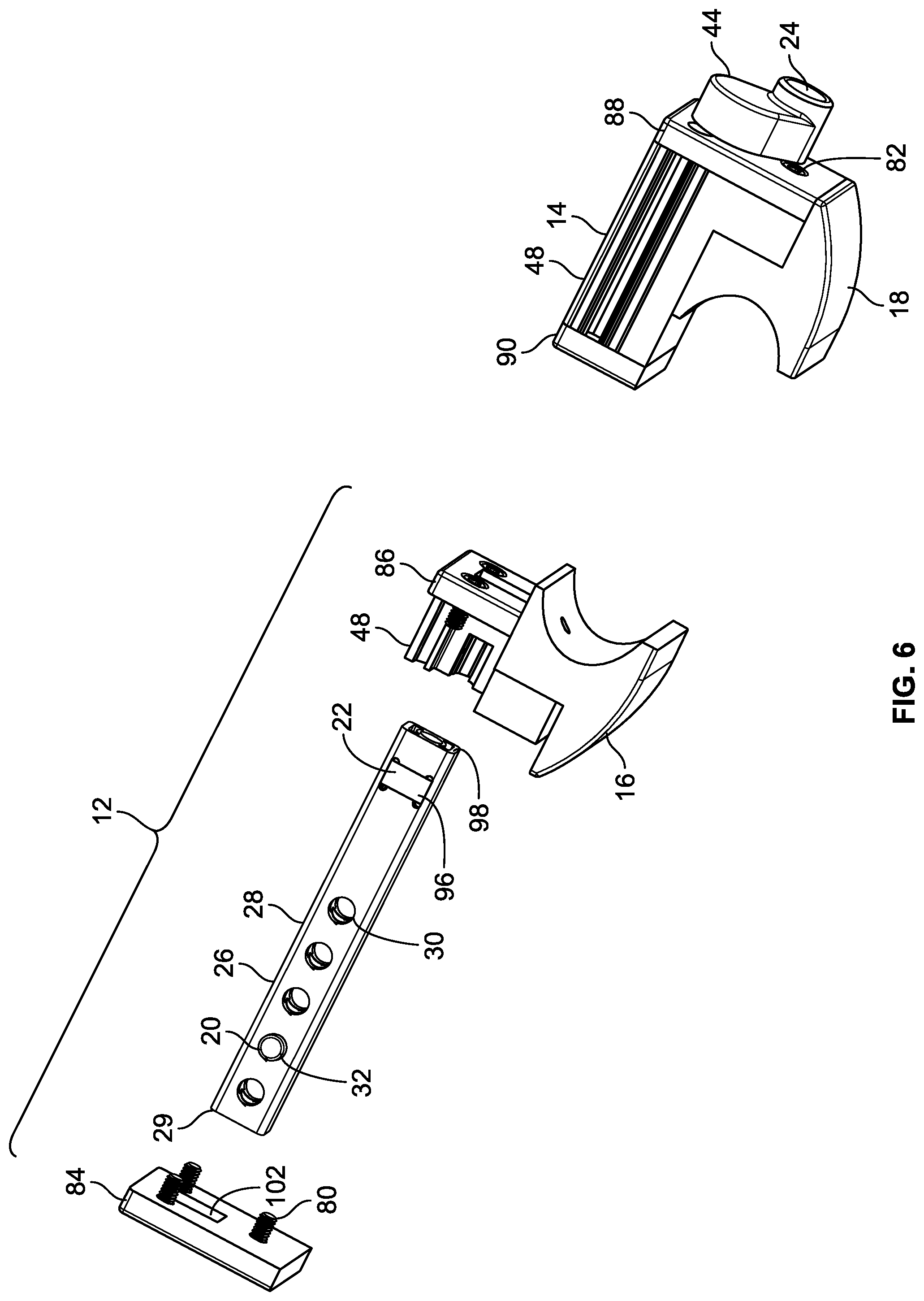 Patent US11772567 Figure 5 – Vehicle roof rack accessory clamp