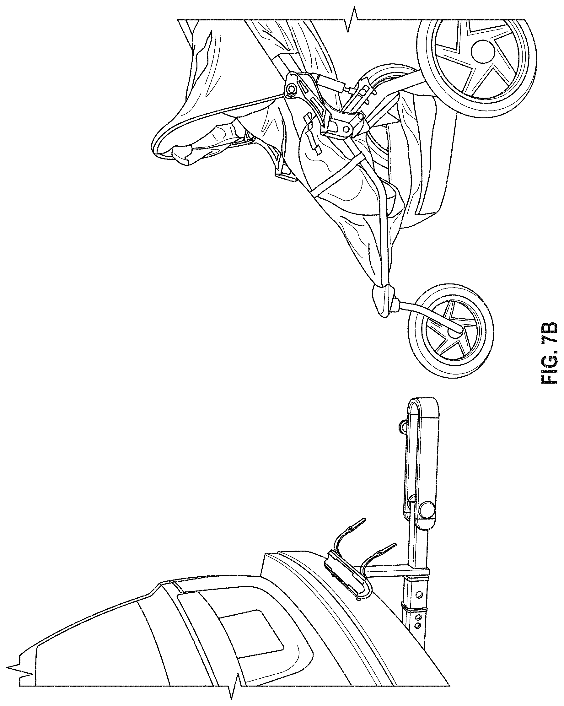 Patent US11772568 Figure 9 – System for transporting child stroller