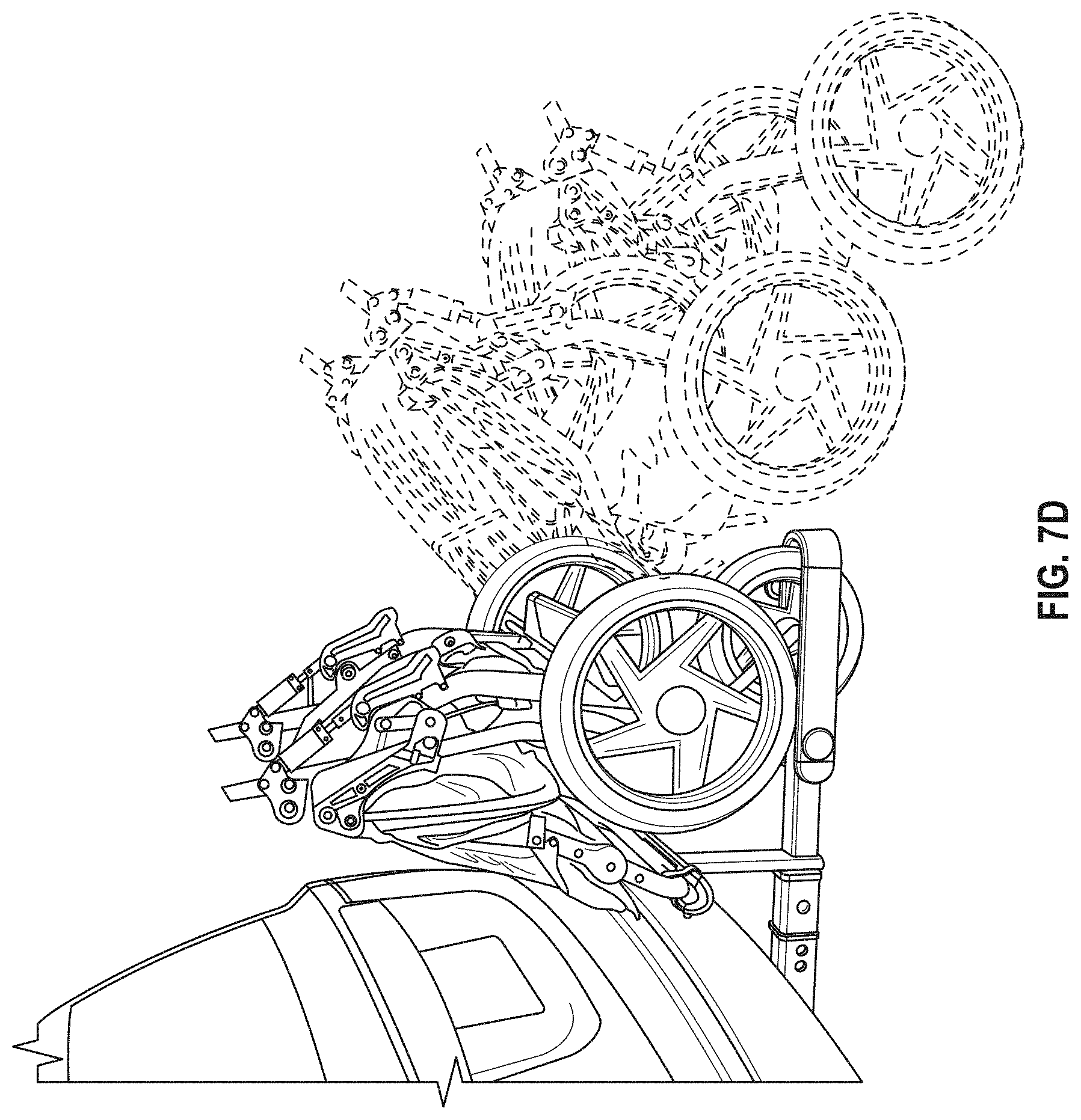 Patent US11772568 Figure 11 – System for transporting child stroller