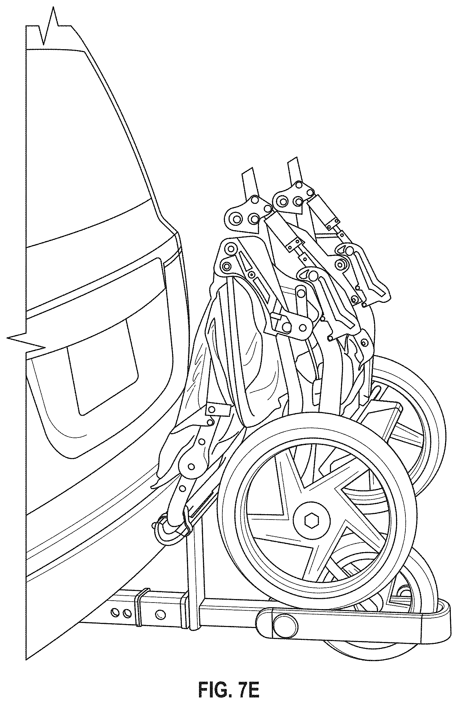 Patent US11772568 Figure 12 – System for transporting child stroller