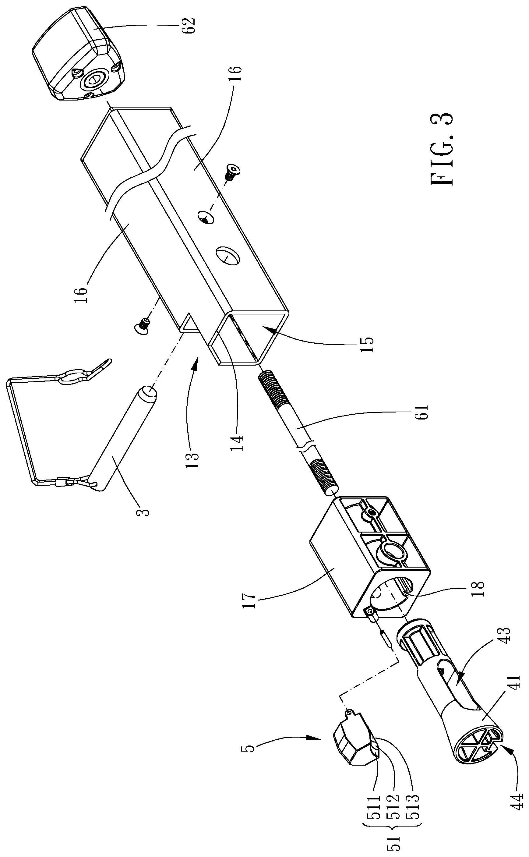 Patent US11772569 Figure 3 – Carrying rack connecting device