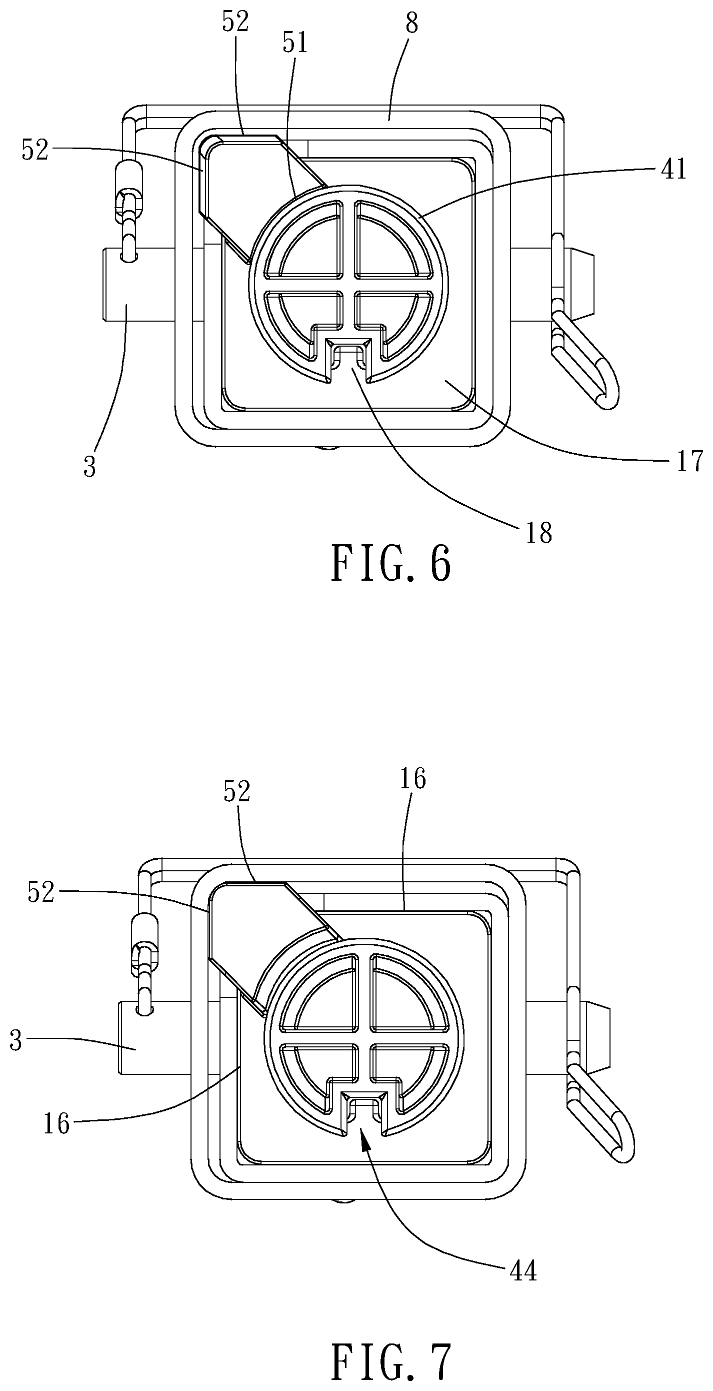 Patent US11772569 Figure 6 – Carrying rack connecting device
