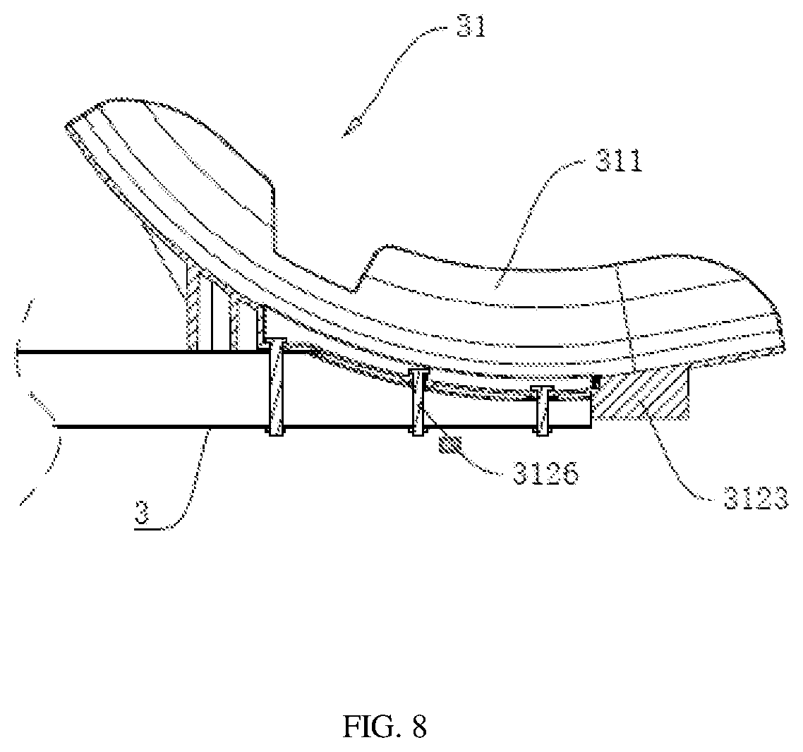 Patent US11772570 Figure 8 – Stable bicycle carrier at rear end of vehicle