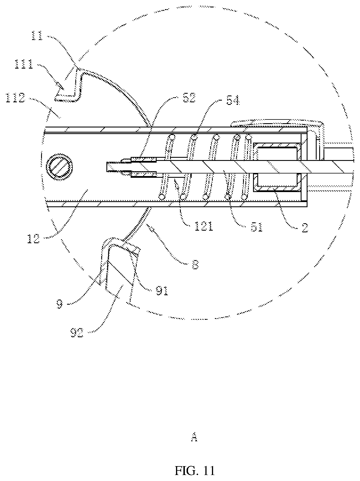 Patent US11772570 Figure 11 – Stable bicycle carrier at rear end of vehicle