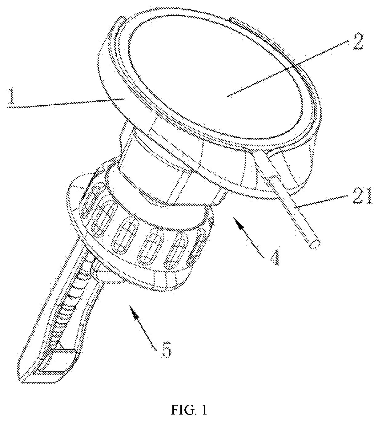 Patent US11772573 Figure 1 – Vehicle-mounted bracket