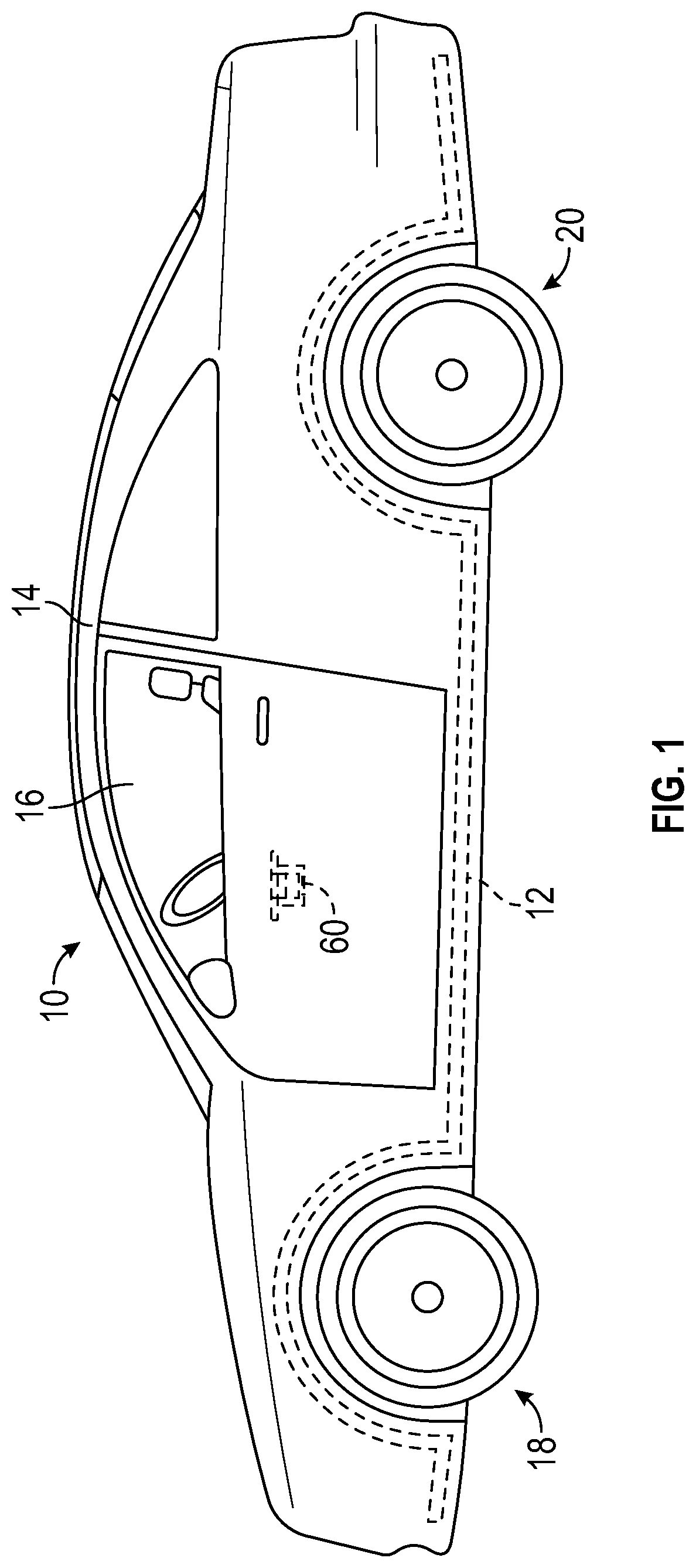 Patent US11772577 Figure 1 – Serviceable shoe-clip fastener for vehicle trim attachment