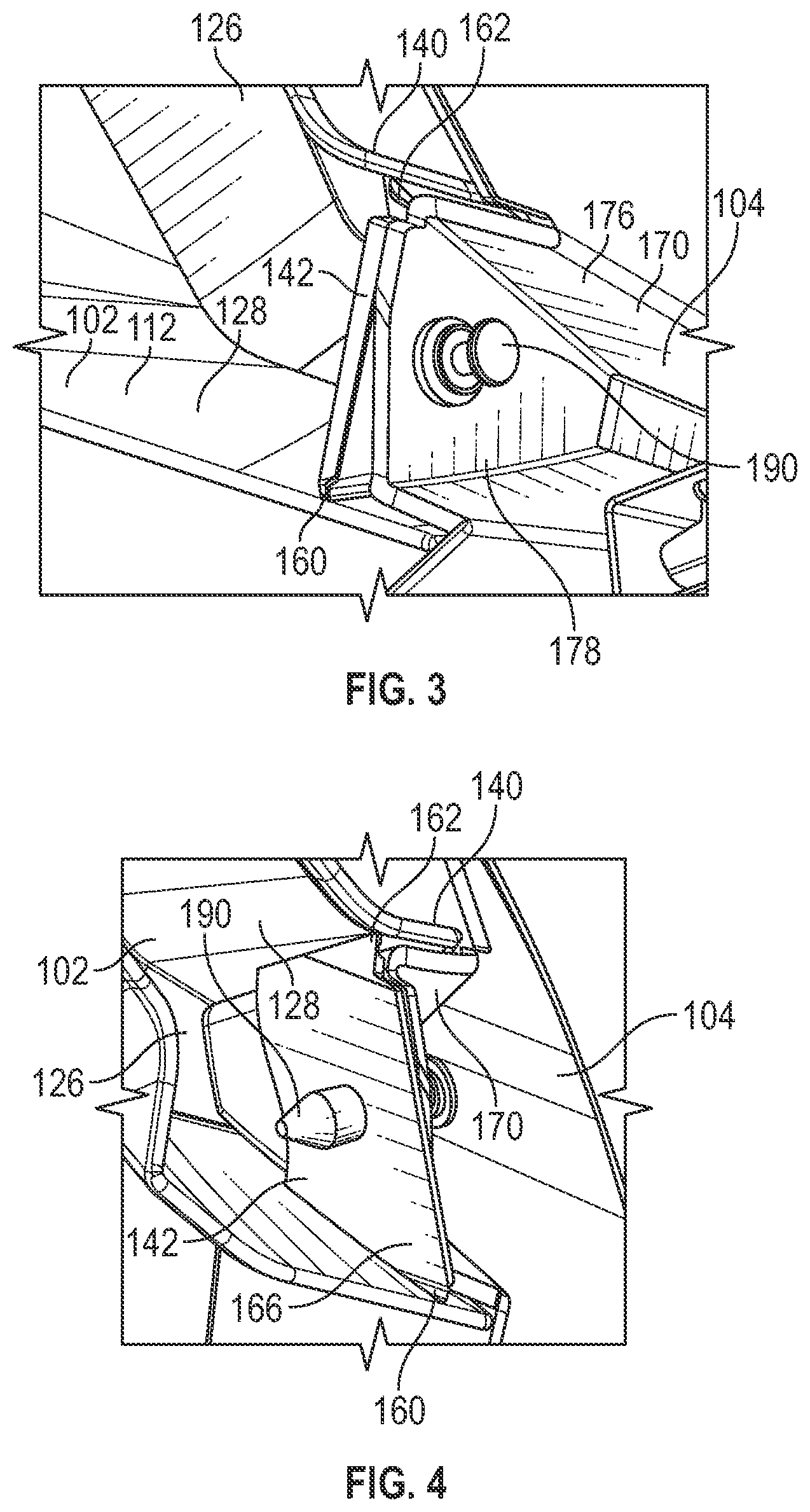 Patent US11772578 Figure 2 – Plastic vehicle body components and related attachment method