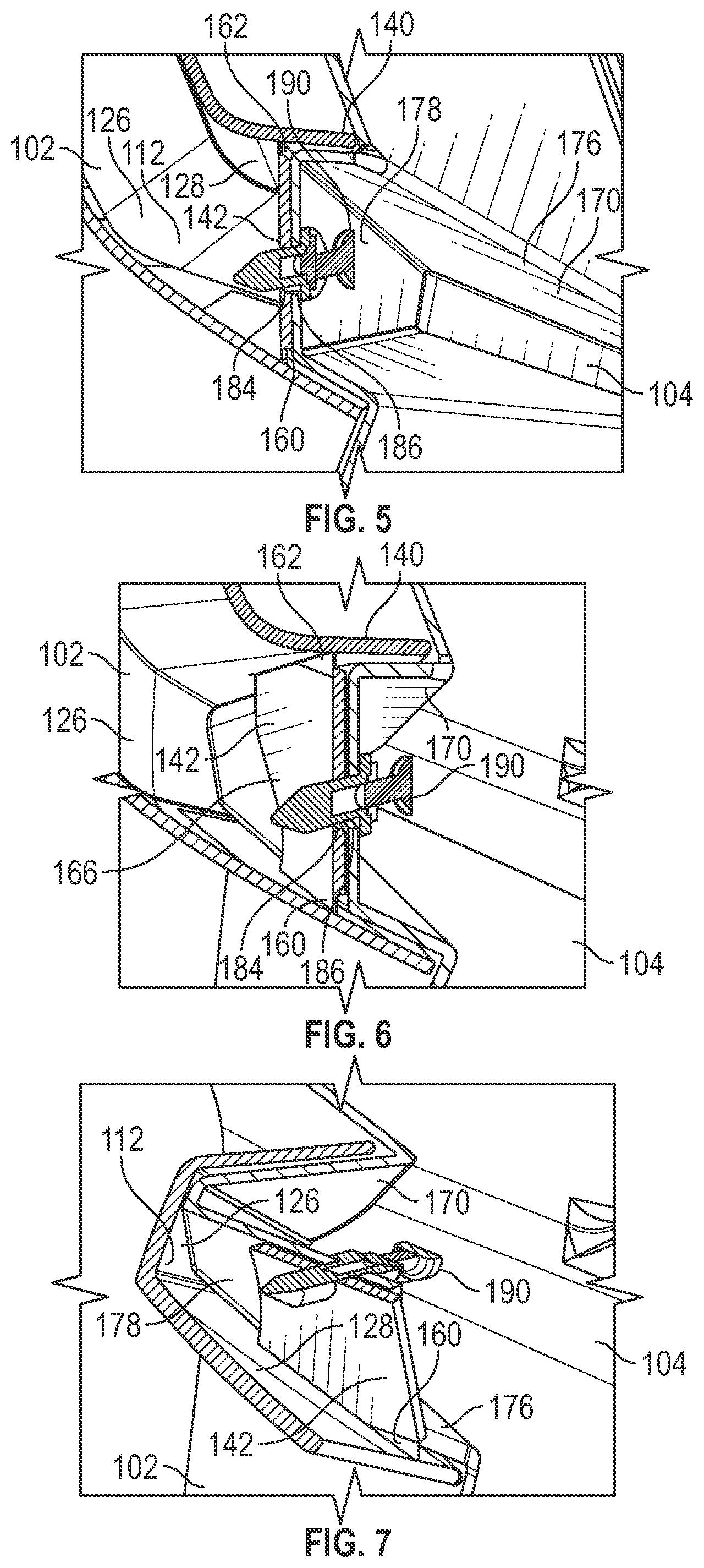 Patent US11772578 Figure 3 – Plastic vehicle body components and related attachment method