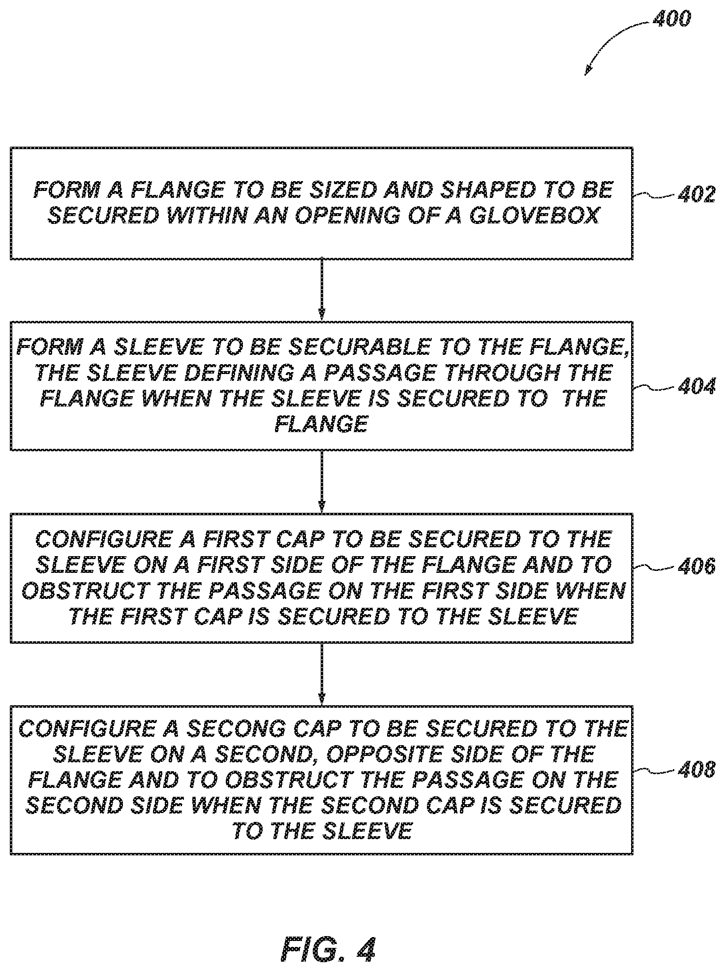 Patent US11772581 Figure 4 – Transfer ports for confinement gloveboxes and related methods