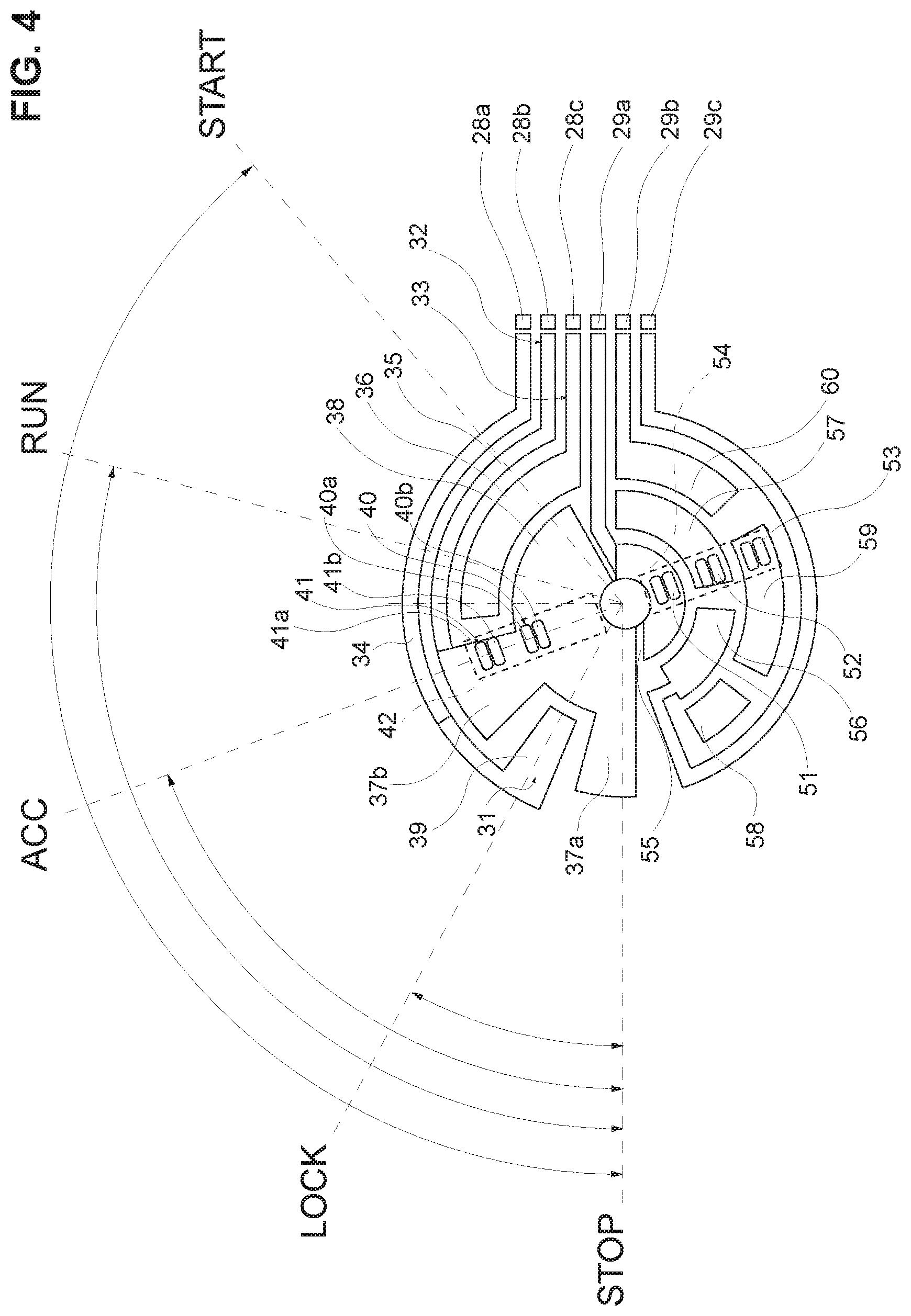 Patent US11772584 Figure 4 – Motor vehicle ignition switch and ignition device provided with this ignition switch