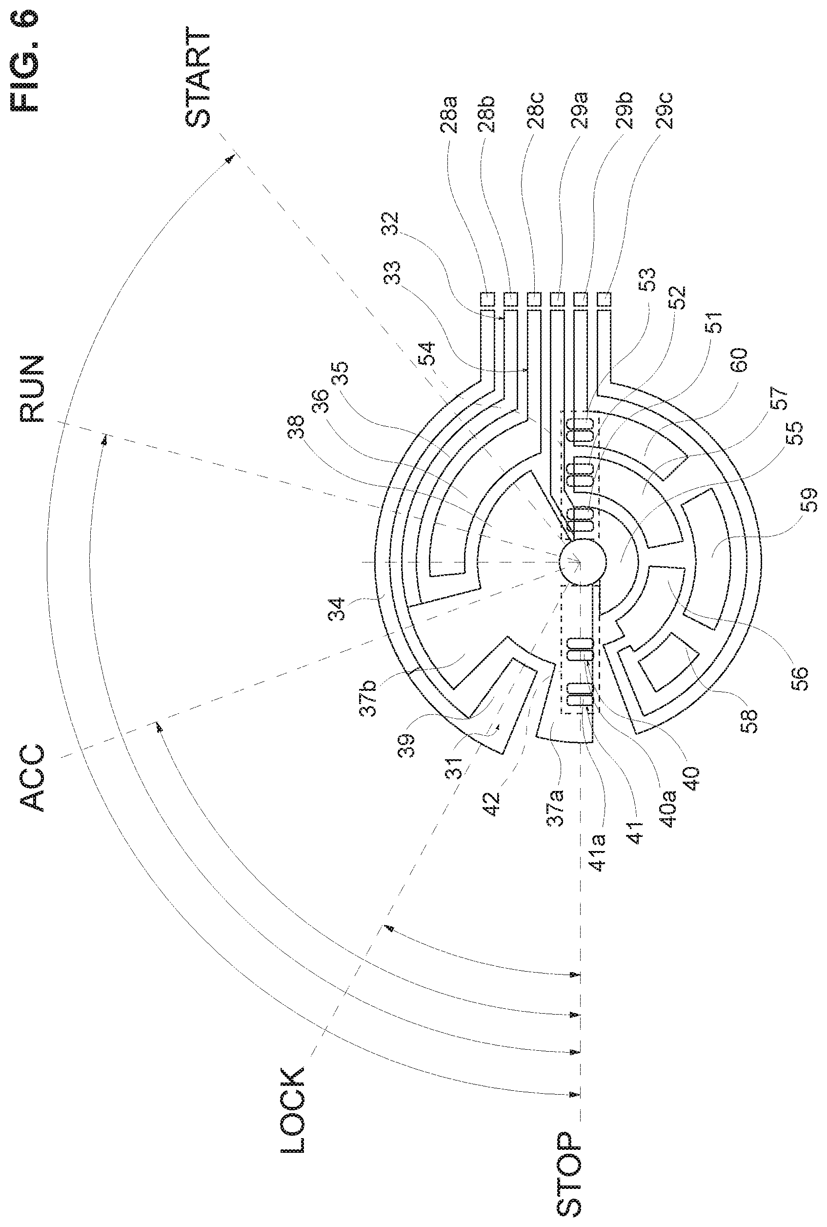Patent US11772584 Figure 6 – Motor vehicle ignition switch and ignition device provided with this ignition switch