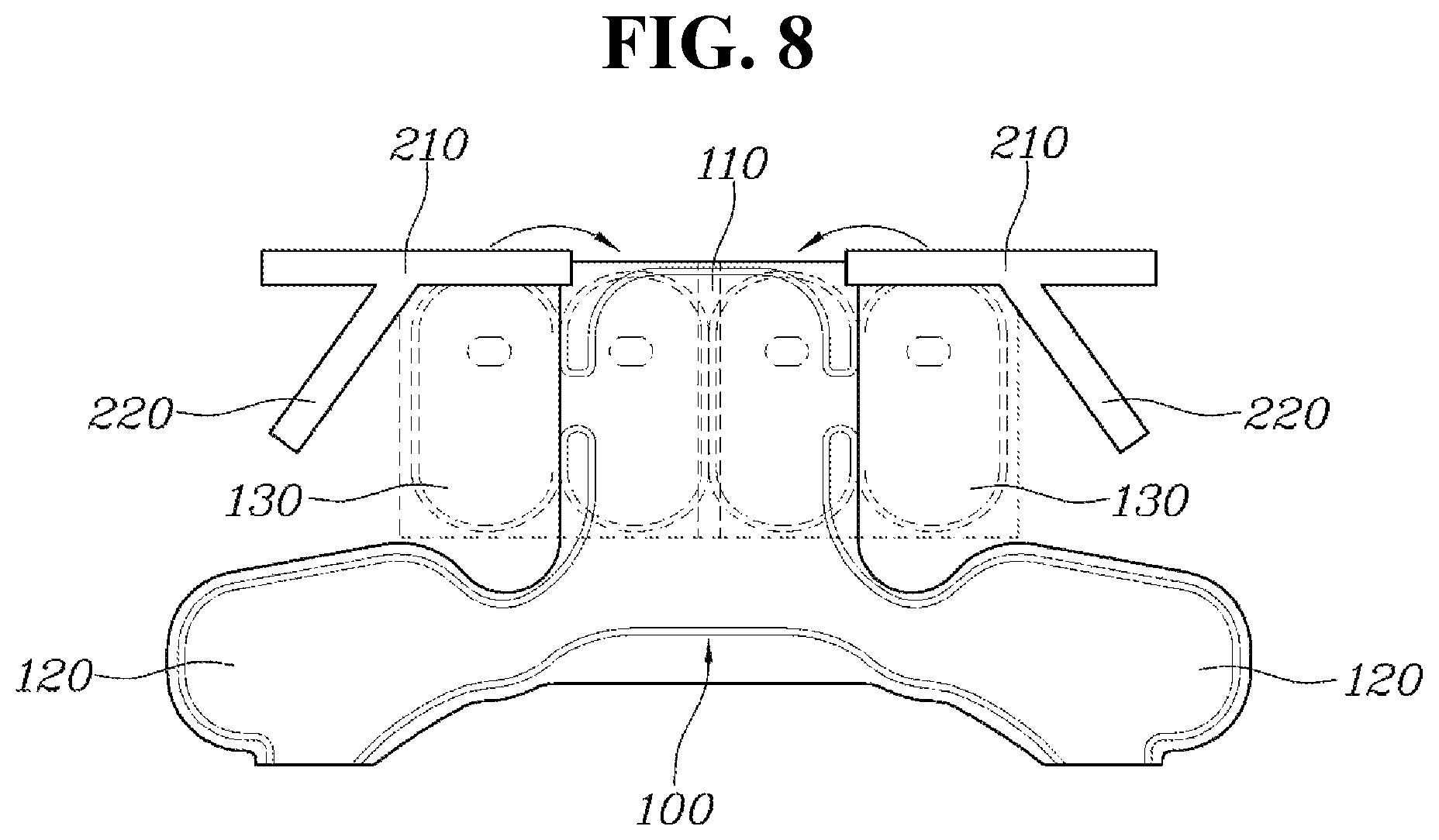 Patent US11772592 Figure 8 – Seat airbag device for vehicle