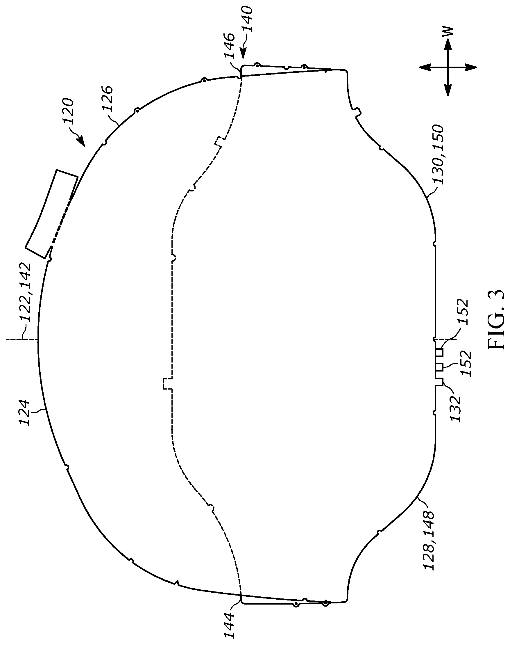 Patent US11772595 Figure 4 – Airbag with reinforced tether