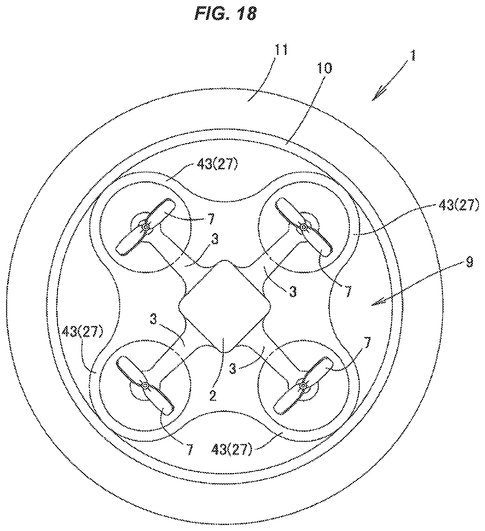 Patent US11772597 Figure 14 – Drone with airbag