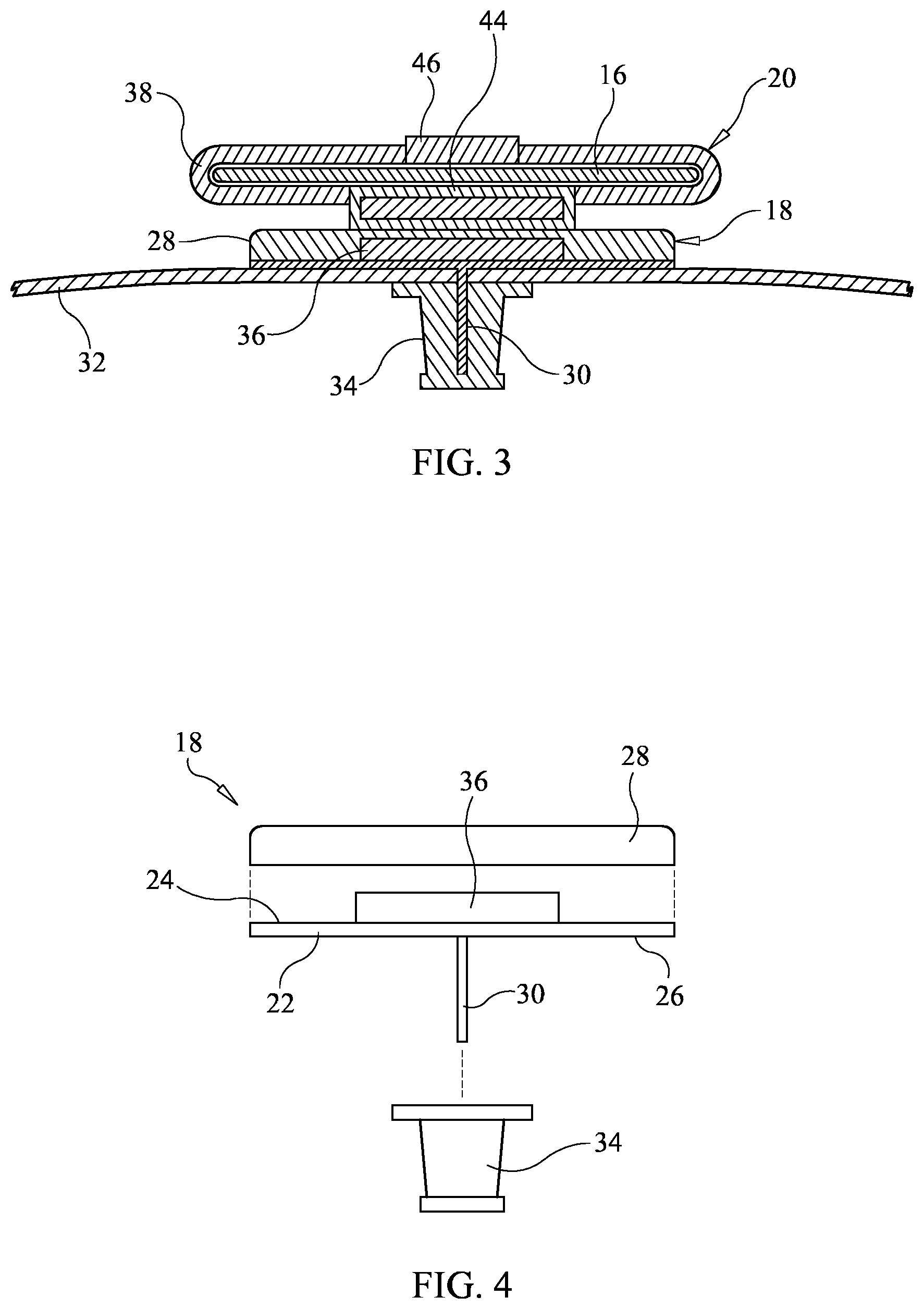 Patent US11772598 Figure 3 – Car seat safety harness retaining device