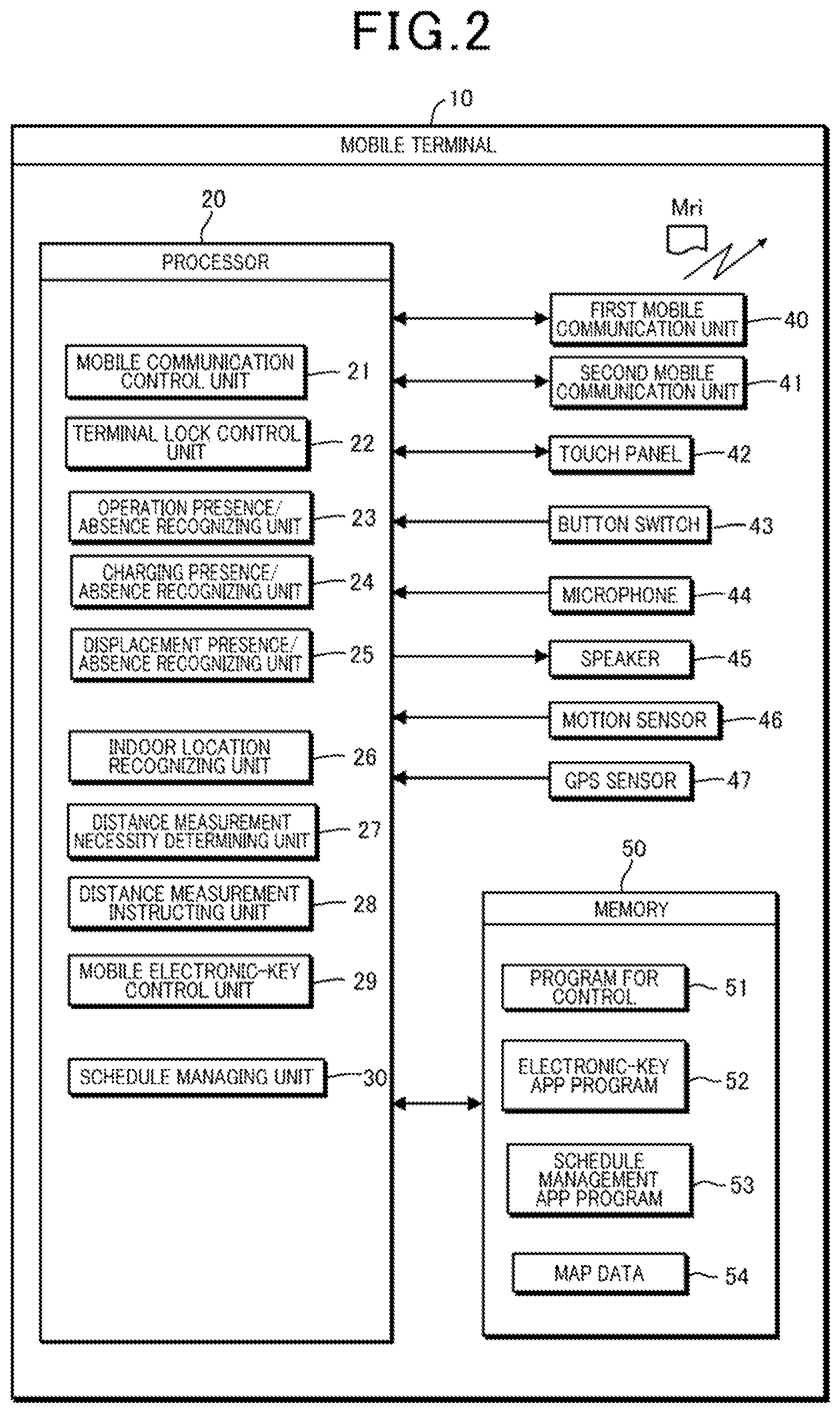 Patent US11772600 Figure 2 – Vehicle control apparatus, vehicle control method, recording medium with program for control recorded, and vehicle control system