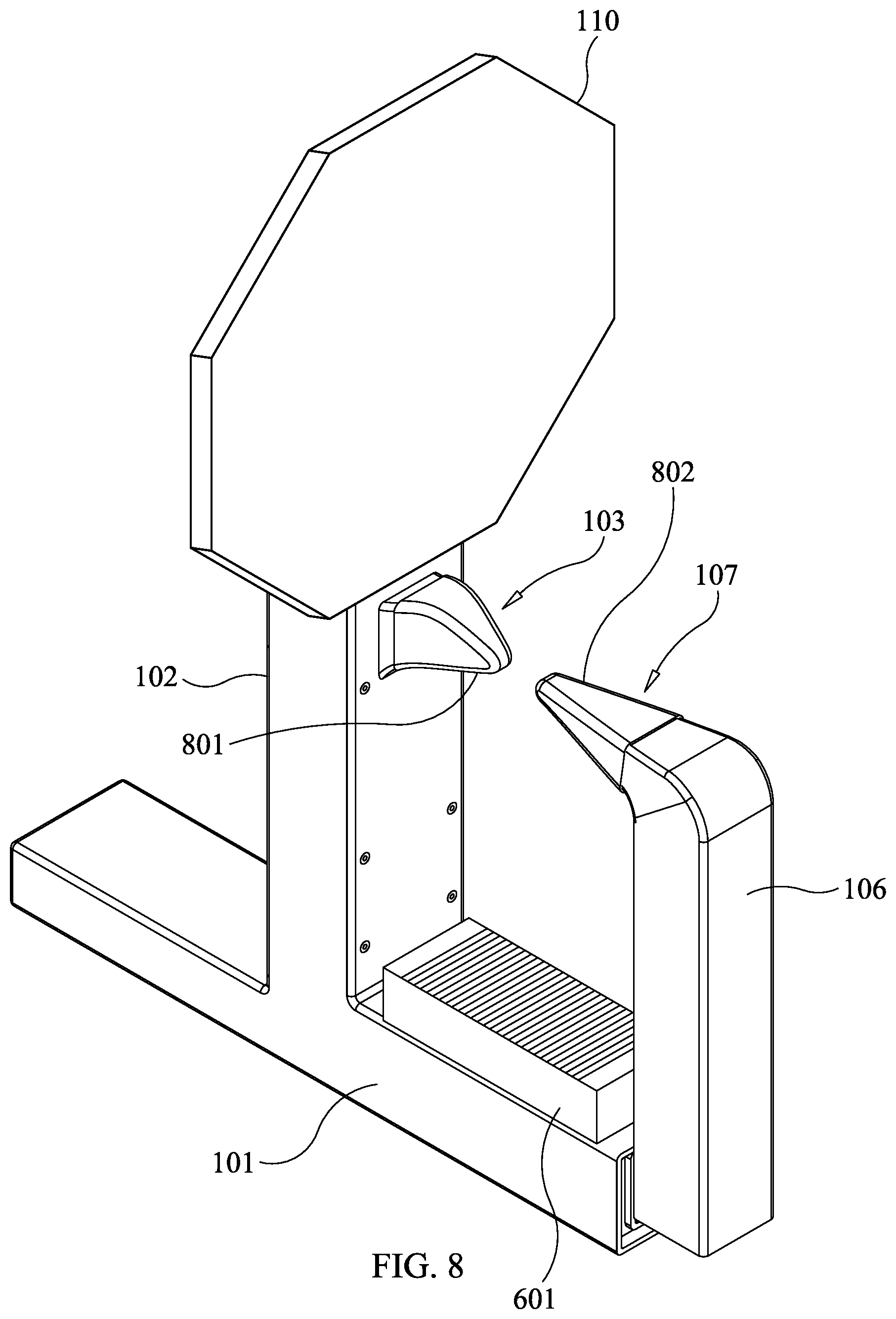 Patent US11772602 Figure 8 – Locking boot for vehicle wheel