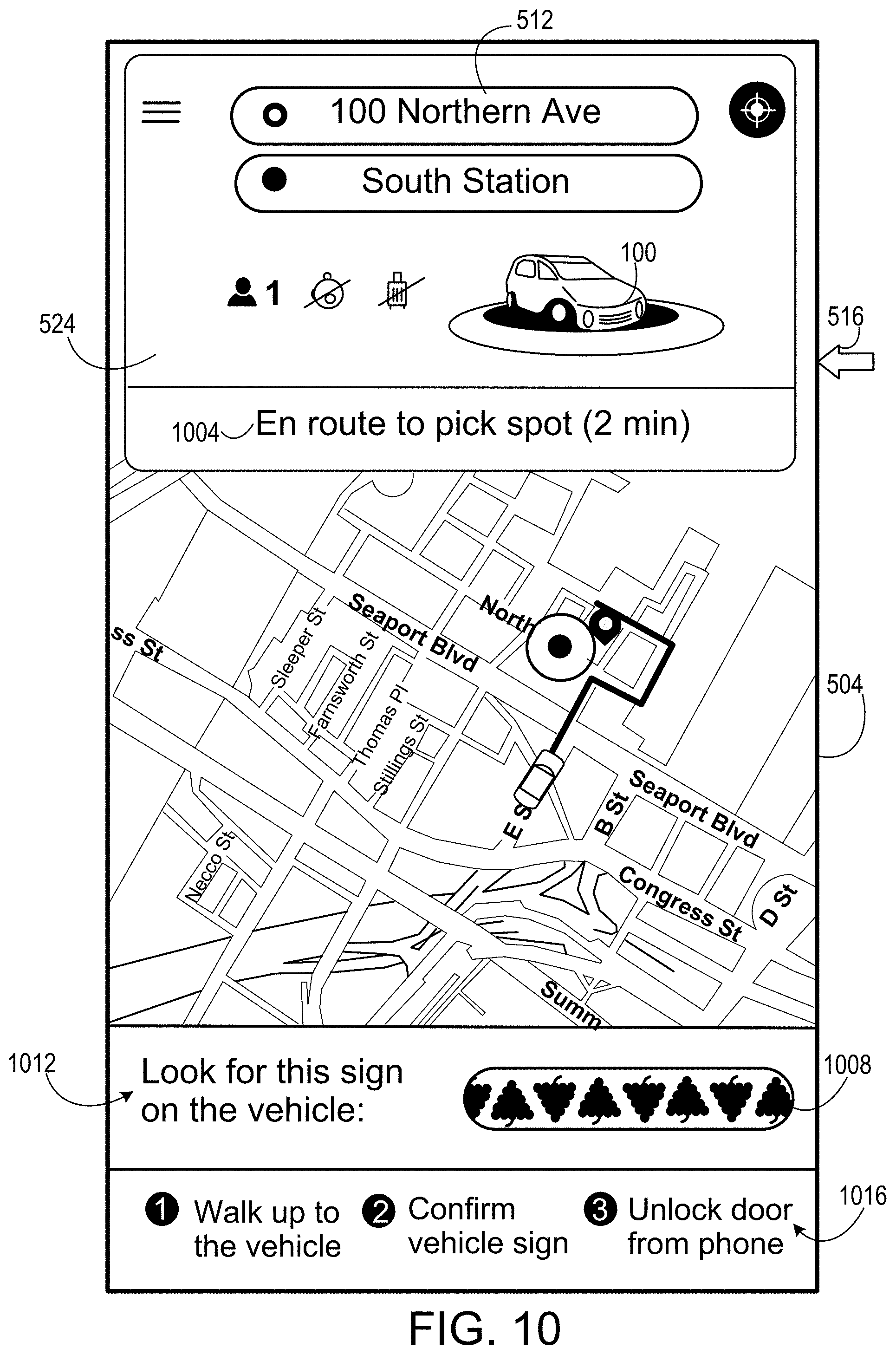 Patent US11772603 Figure 13 – Passenger authentication and entry for autonomous vehicles