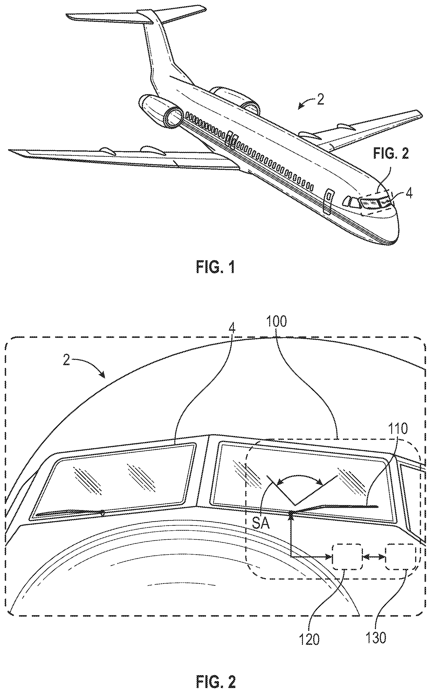 Patent US11772606 Figure 1 – Reversible motor configured with motion stops for aircraft windshield wiper system