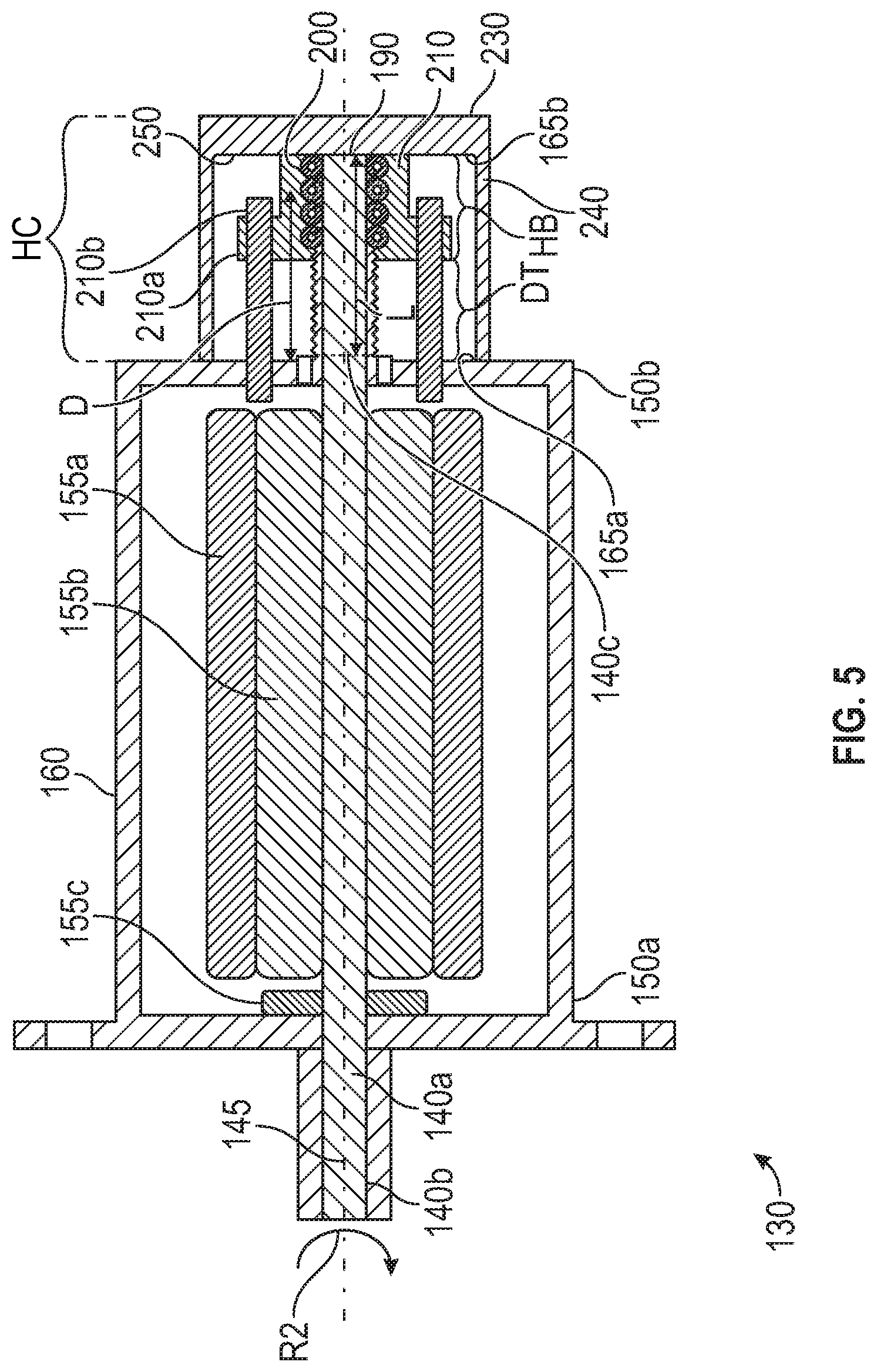 Patent US11772606 Figure 4 – Reversible motor configured with motion stops for aircraft windshield wiper system