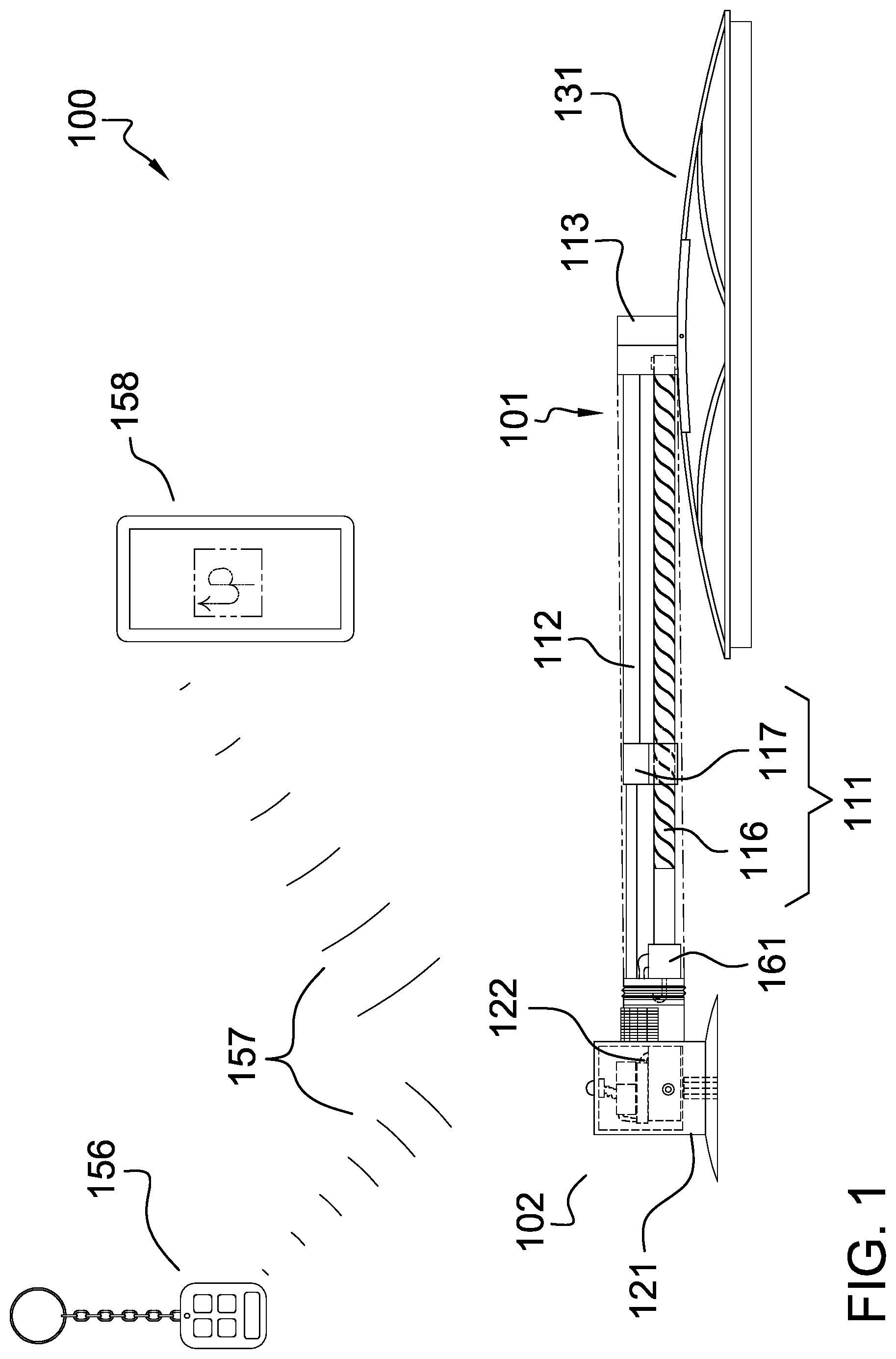 Patent US11772607 — Accessory for a windshield wiper — Figure 1