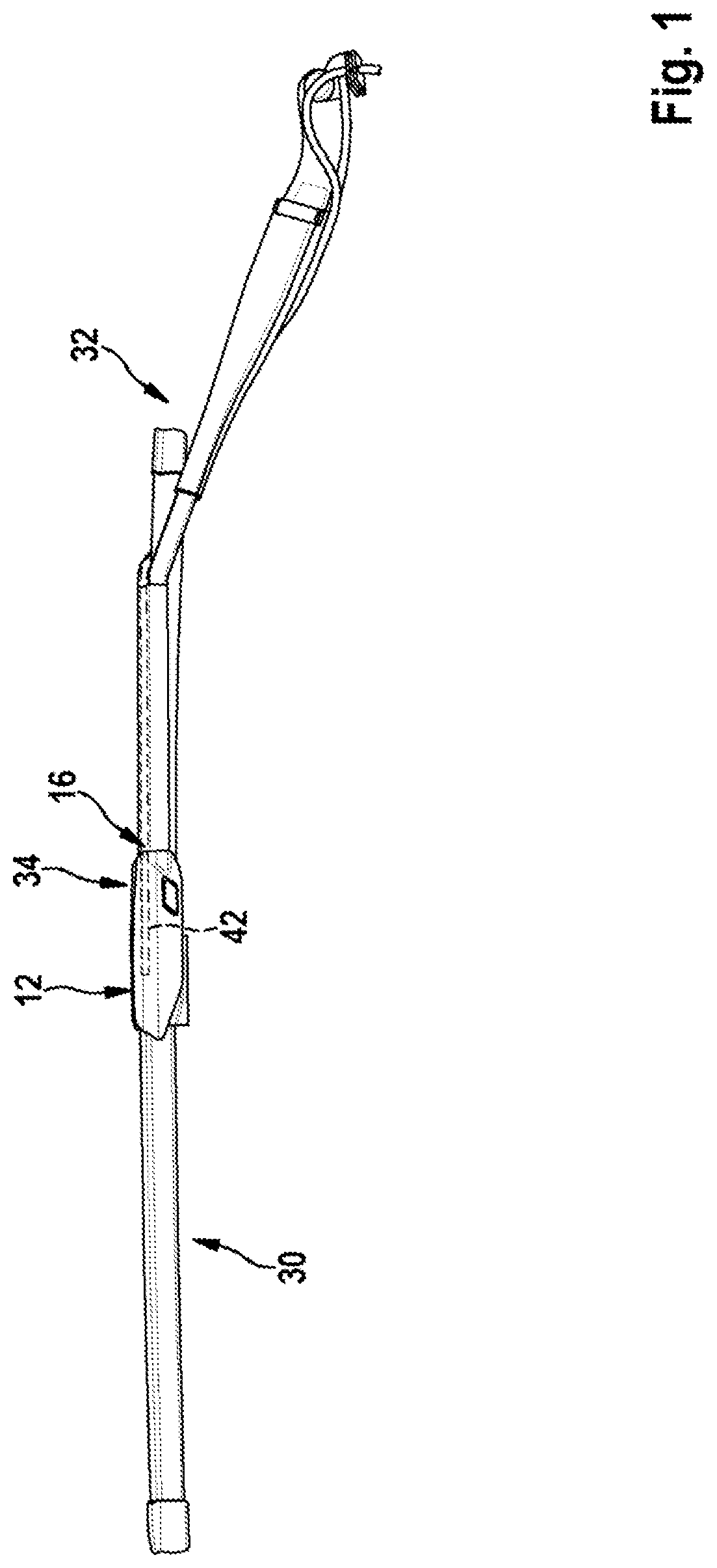 Patent US11772609 — Wiper device — Figure 1