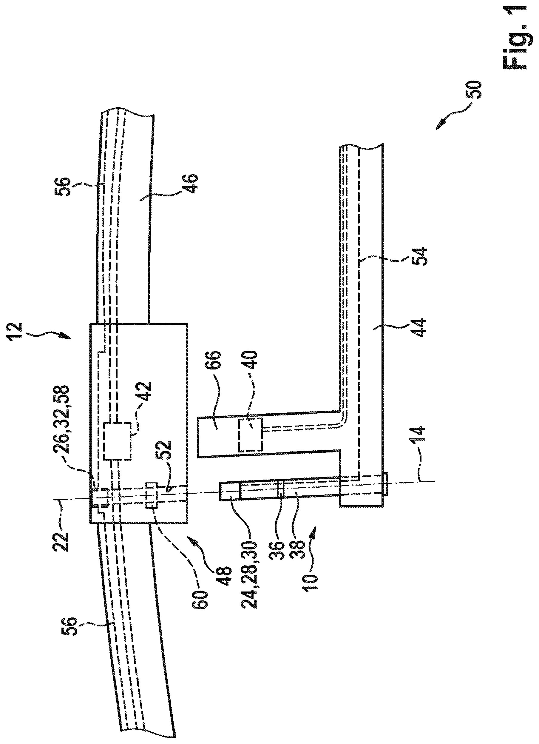 Patent US11772611 — Wiper device and windscreen wiper system having at least one wiper device — Figure 1