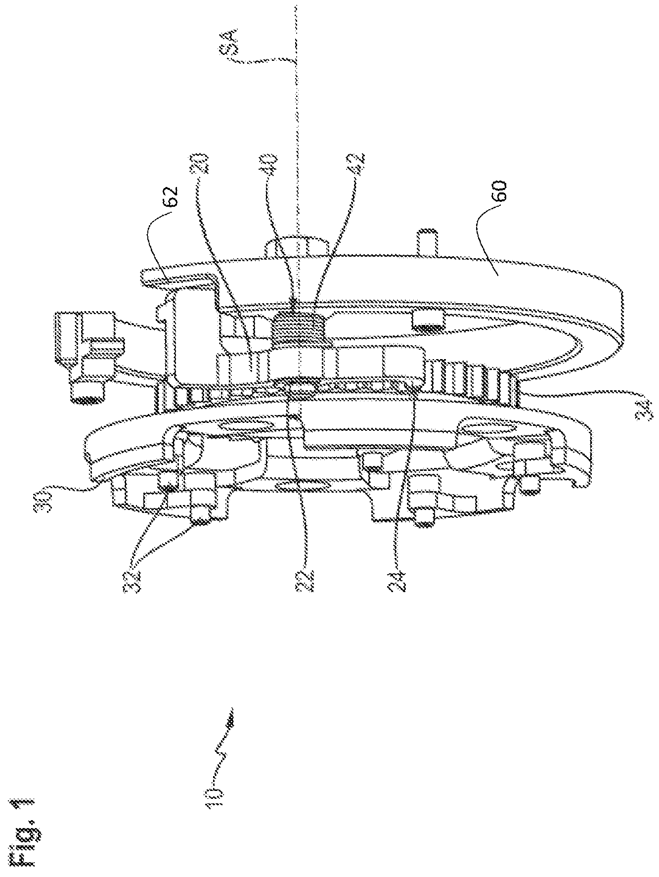 Patent US11772613 Figure 1 – Securing device for securing a standstill of a vehicle