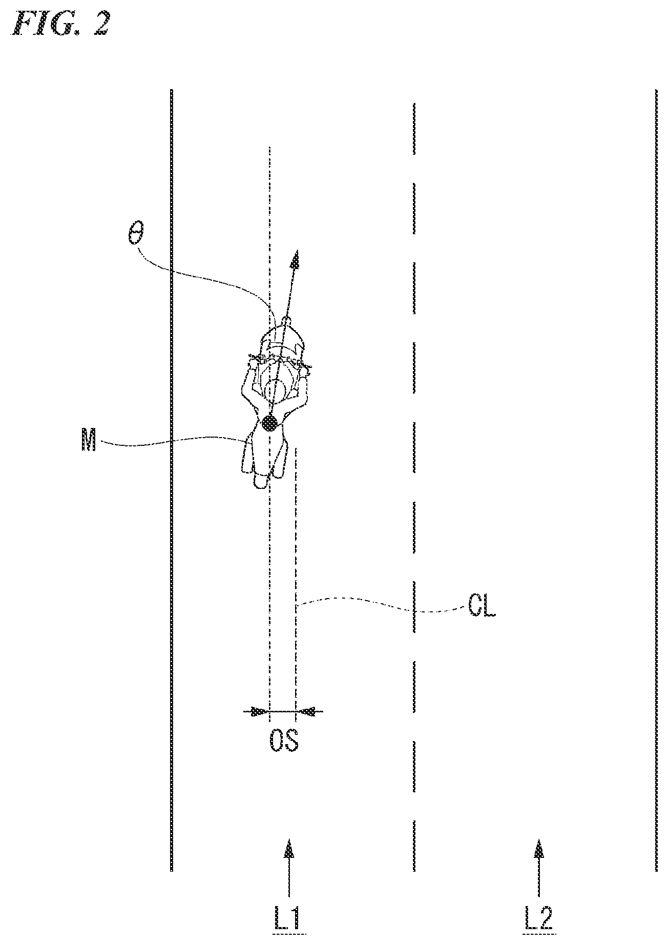 Patent US11772614 Figure 2 – Drive assistance device for saddle type vehicle