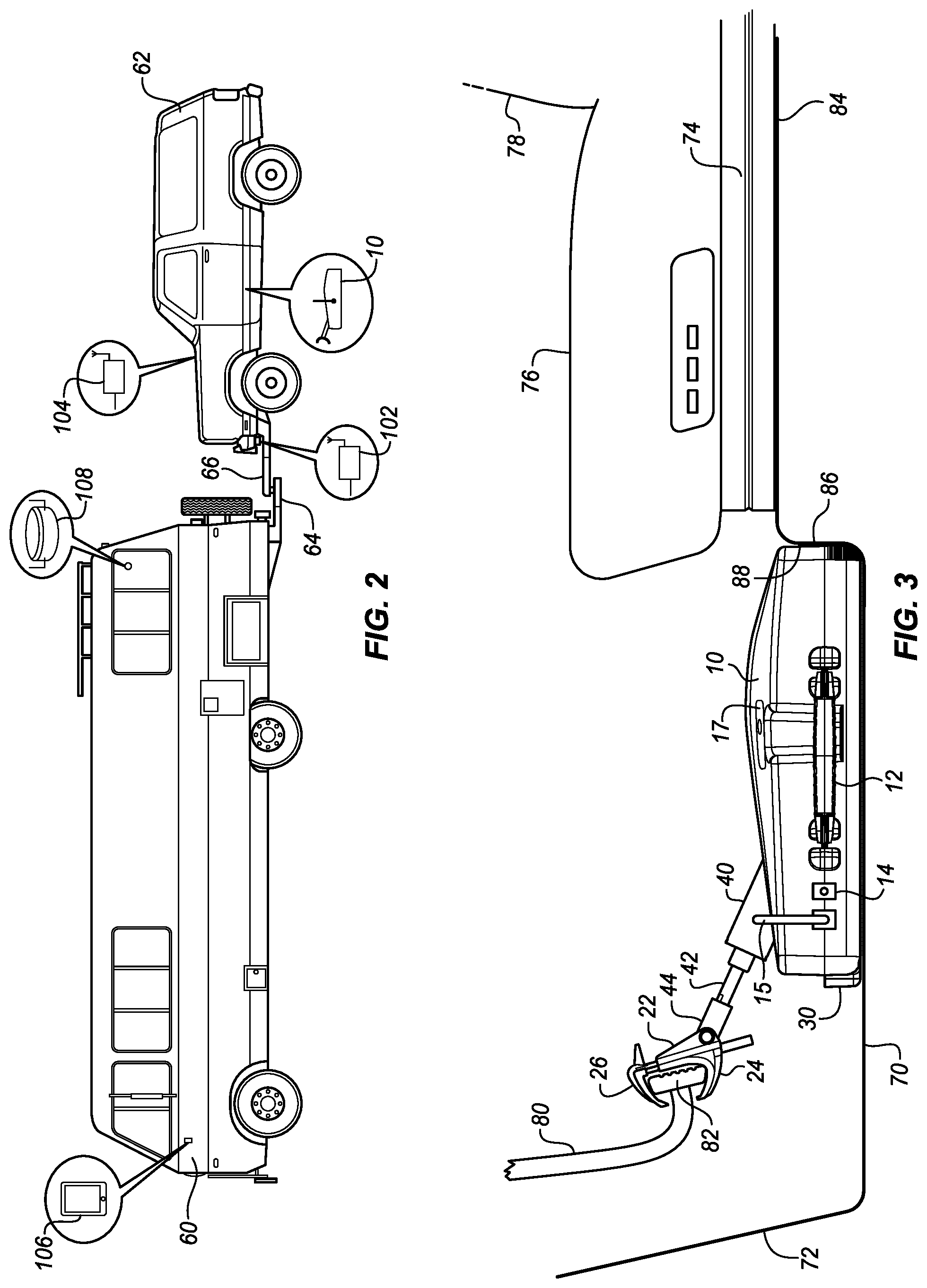 Patent US11772616 Figure 2 – Wireless towed vehicle breakaway cable alert system