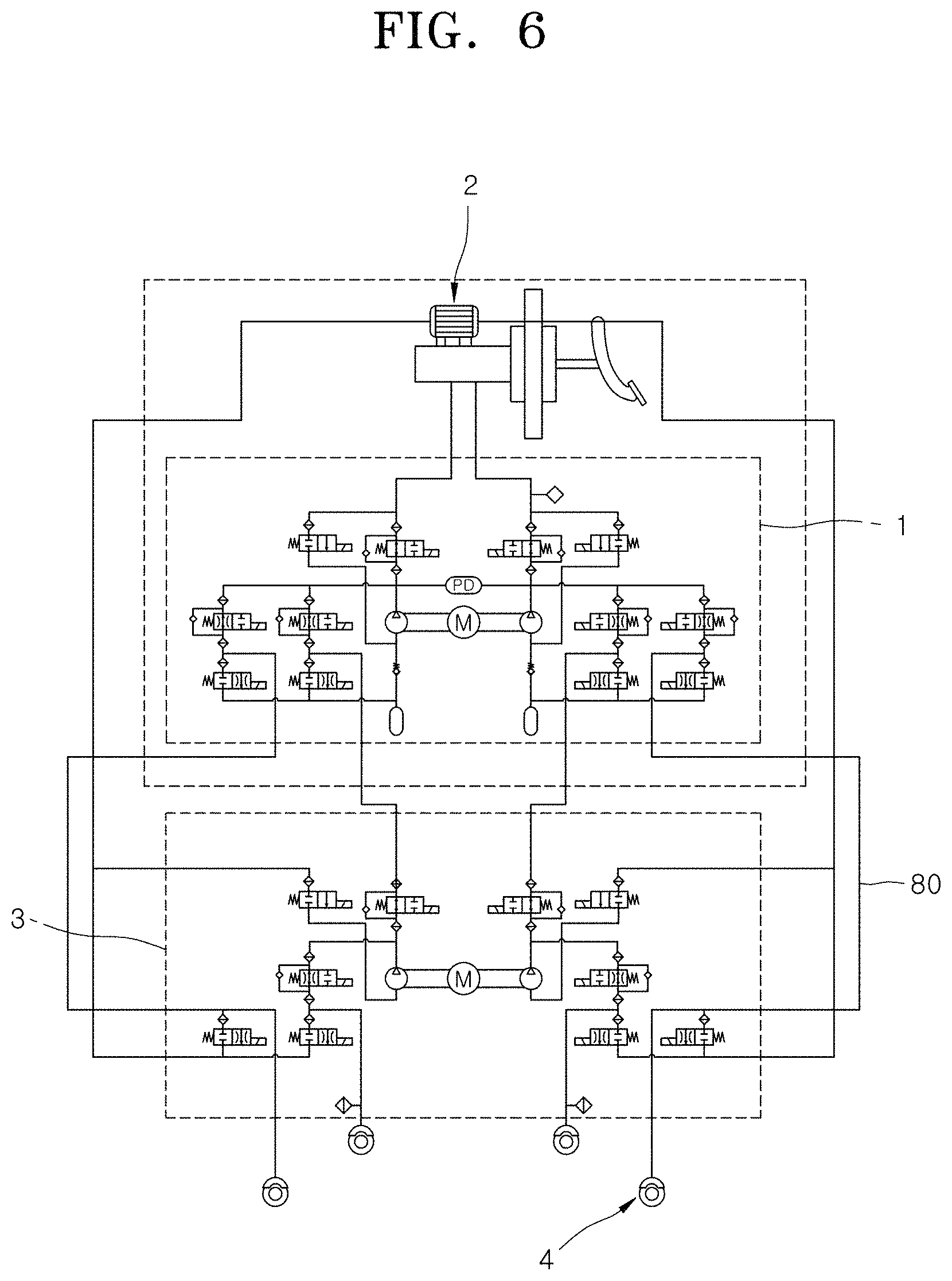 Patent US11772623 Figure 6 – Electronic hydraulic brake device