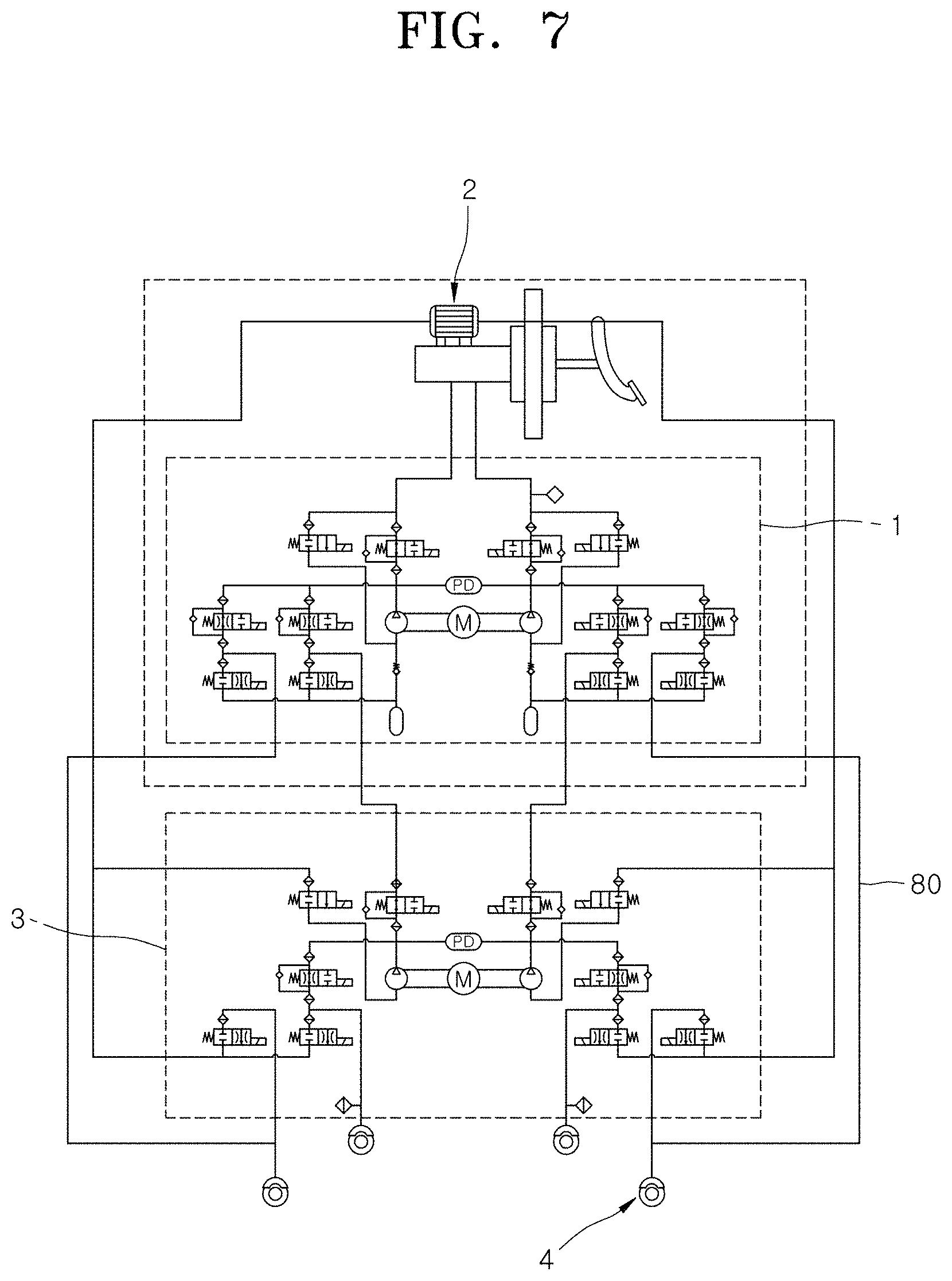 Patent US11772623 Figure 7 – Electronic hydraulic brake device