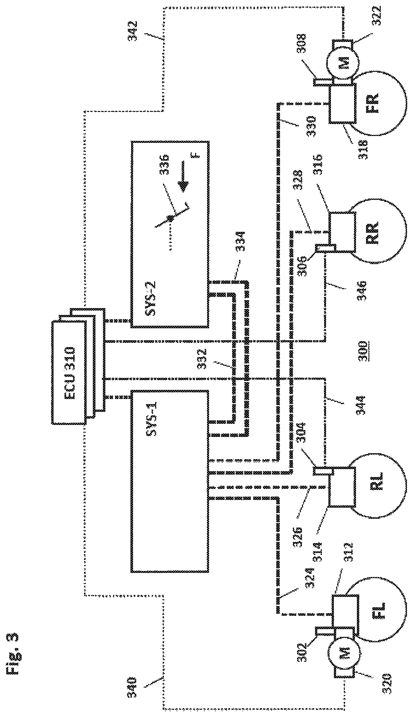 Patent US11772626 Figure 3 – Brake lining wear detection with efficient signal transmission