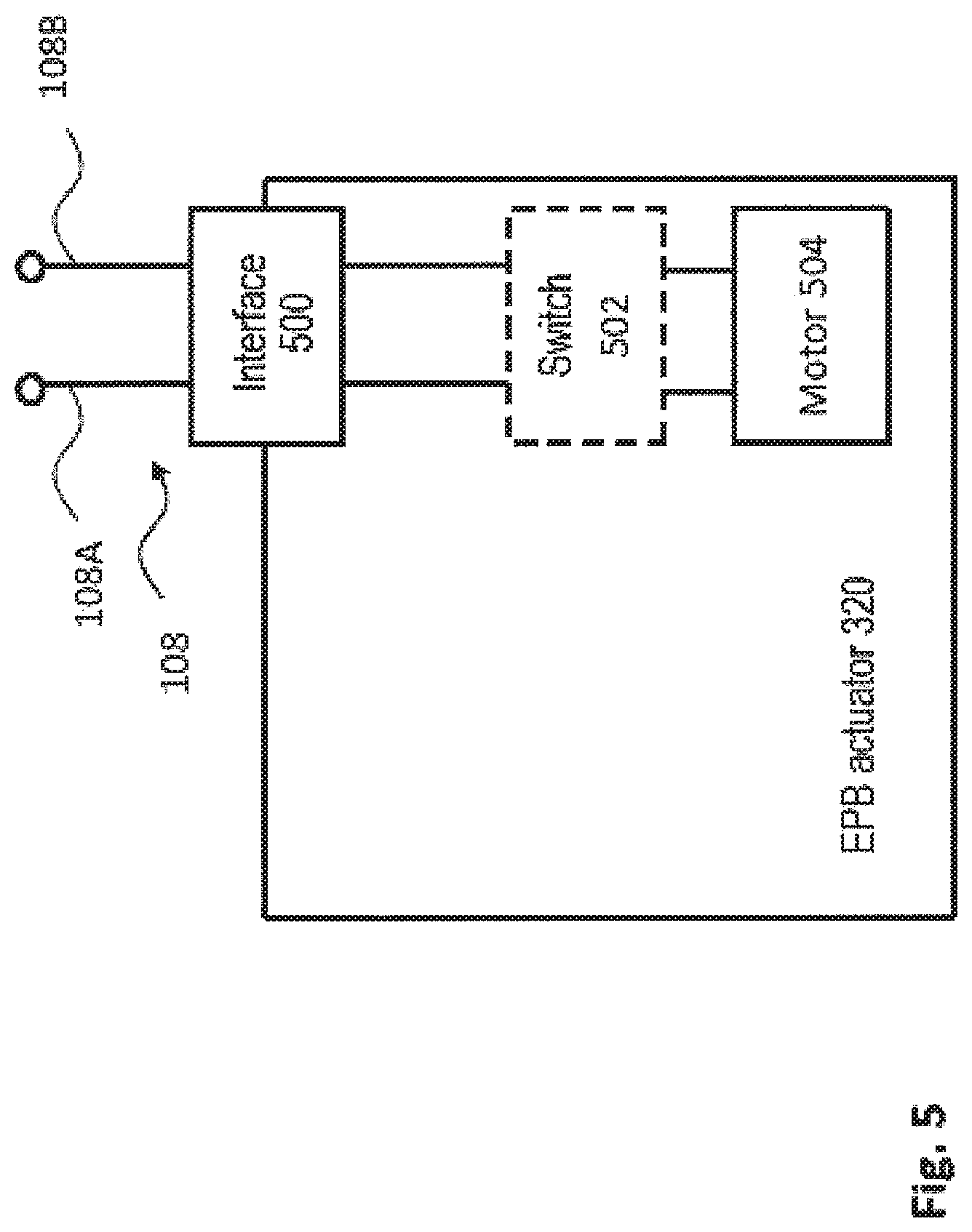 Patent US11772626 Figure 5 – Brake lining wear detection with efficient signal transmission