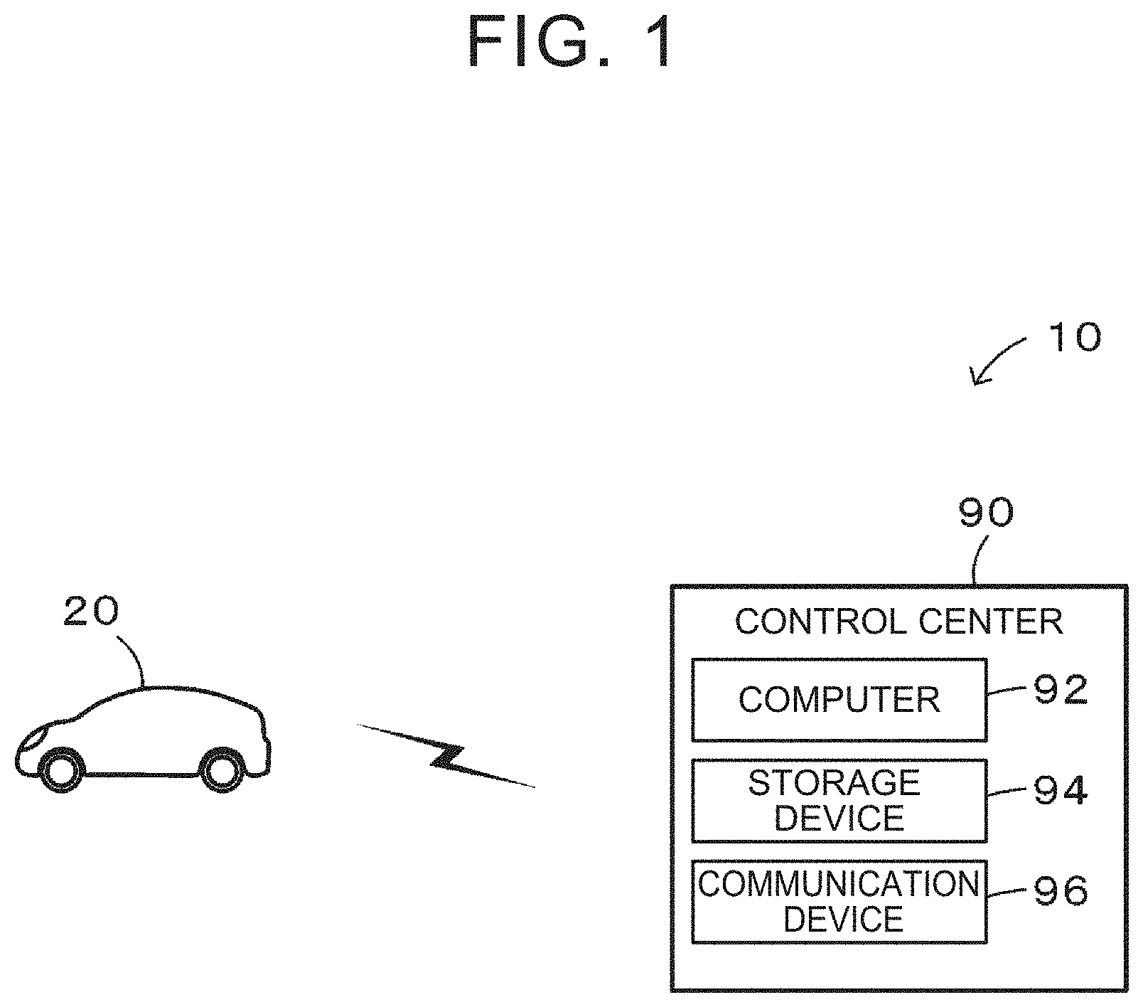 Patent US11772632 — Deterioration evaluation apparatus and deterioration evaluation method for secondary battery — Figure 1