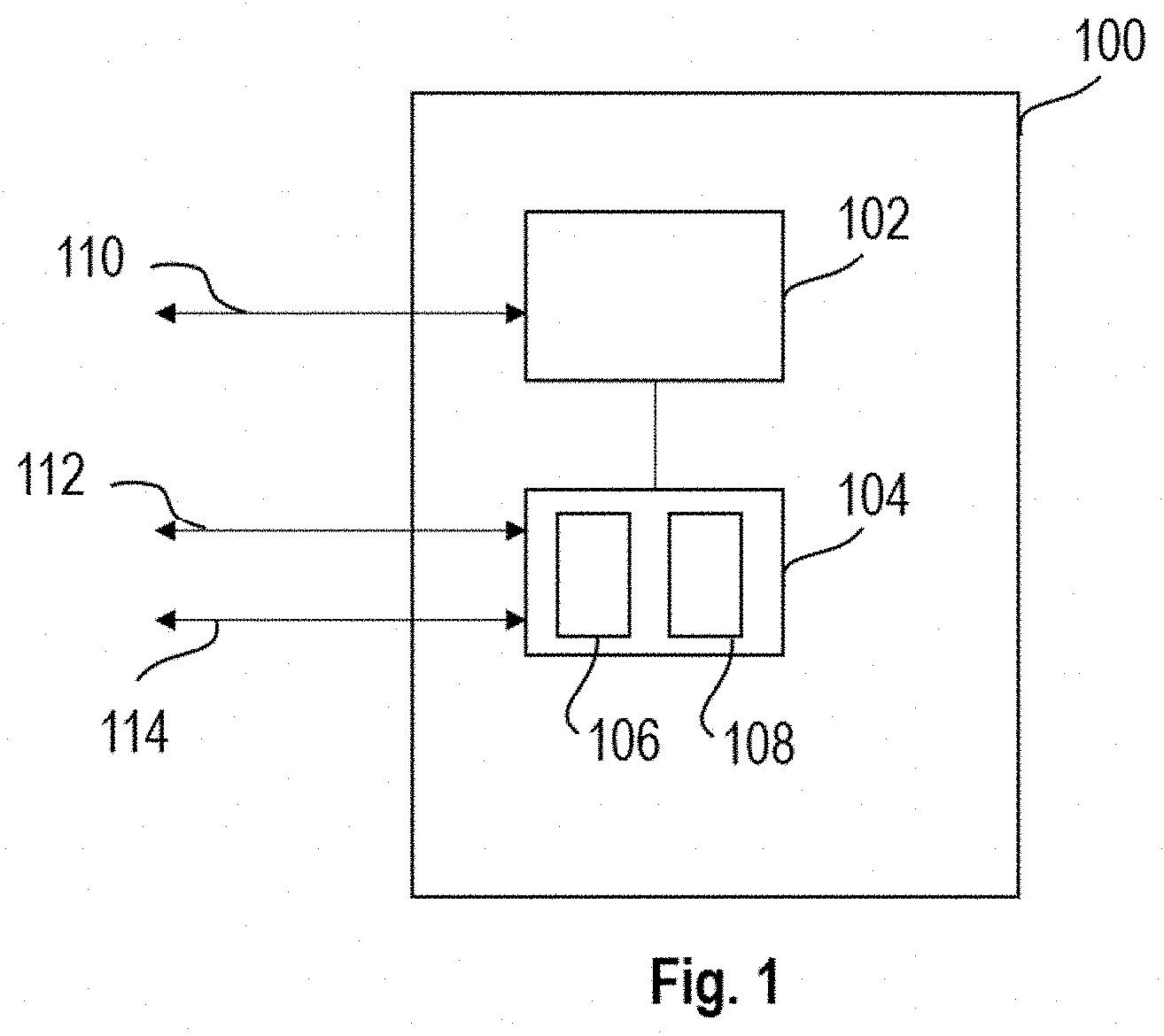 Patent US11772635 — Automated parking assist system for parking a vehicle in a parking spot — Figure 1