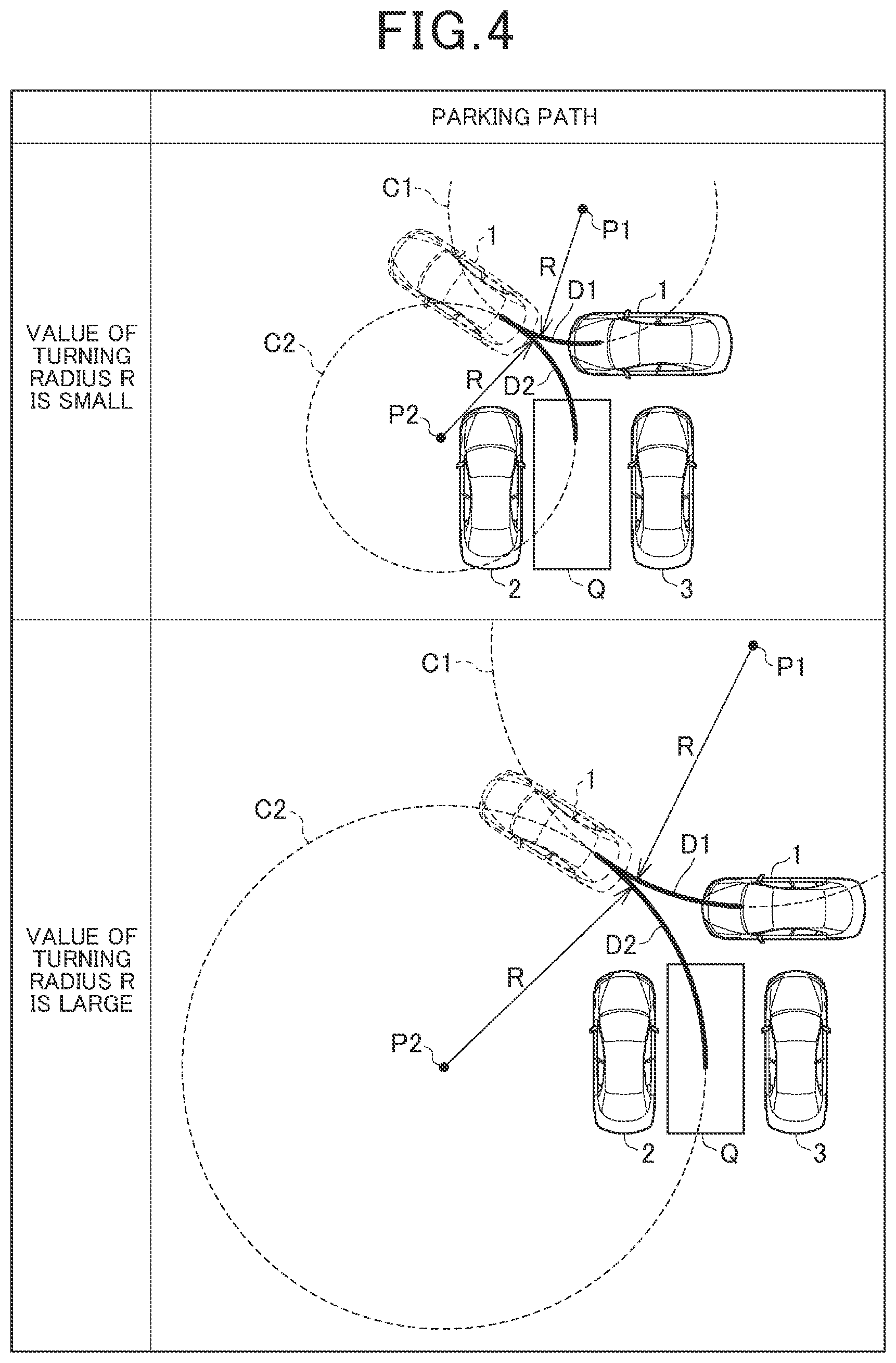 Patent US11772636 Figure 4 – Parking assist apparatus and a method of controlling the parking assist apparatus